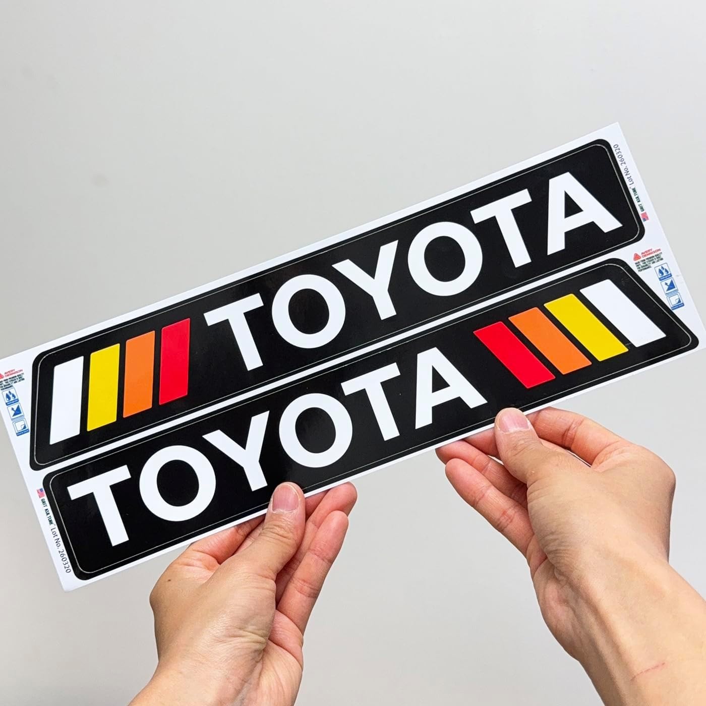 GRITKULTURE Removable Retro TRD Decal Graphic Sticker 2 Pack 11.2inch X 1.7in…