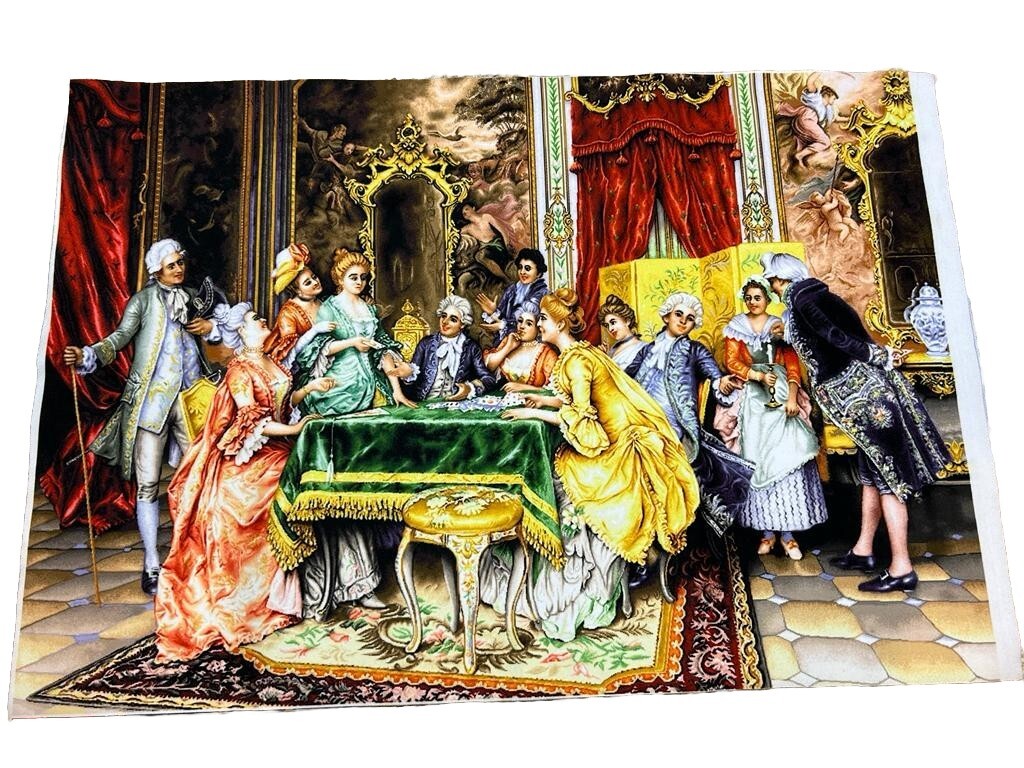 Persian Wall Decor soft washable velvet fabric 26IN × 18 IN