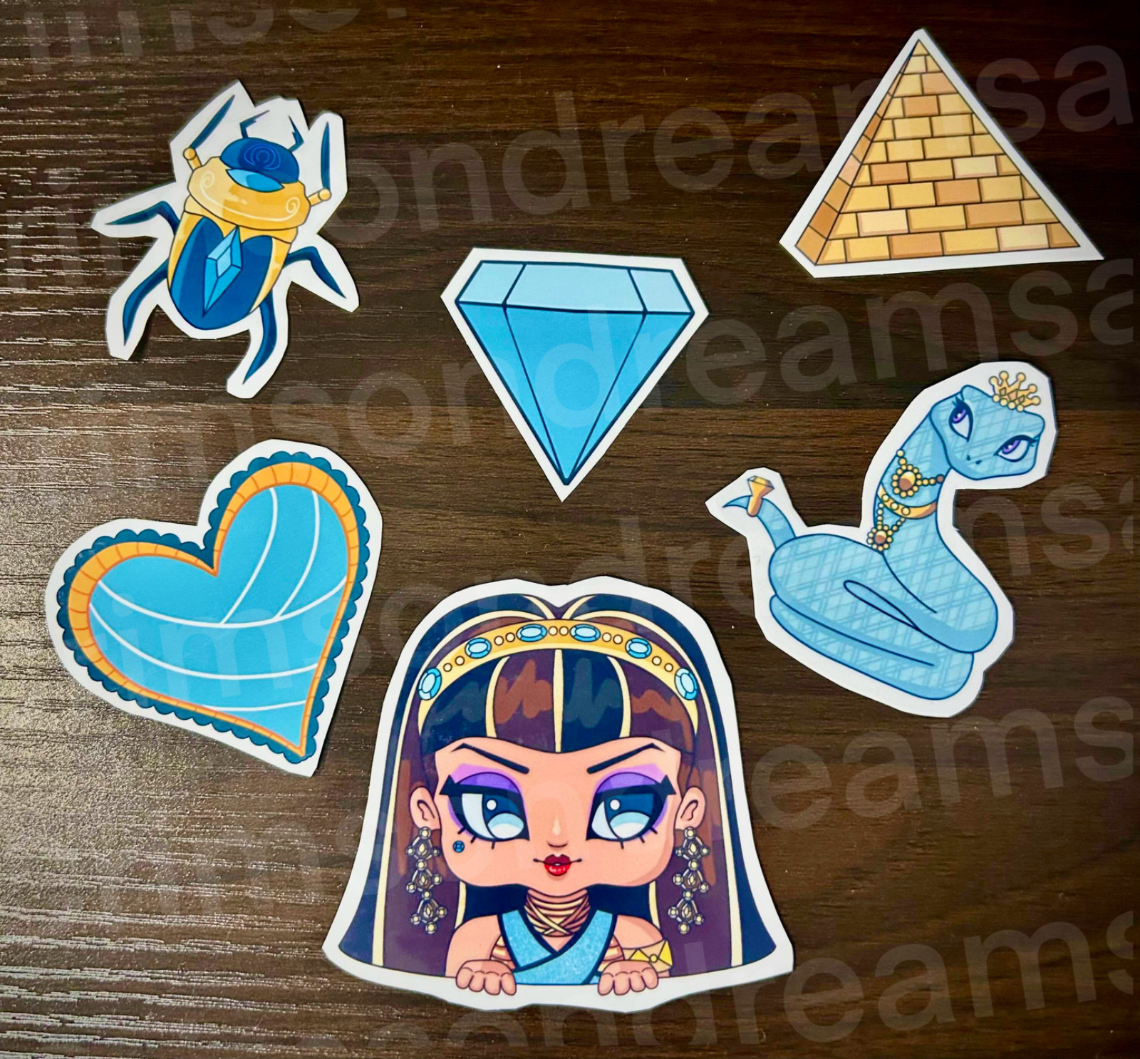 Cleo de Nile Monster High Sticker Pack – Homemade, hand cut and original