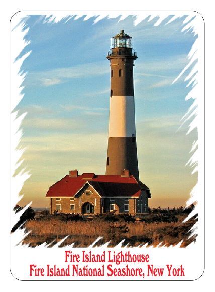Fire Island Lighthouse Sticker Decal R7242