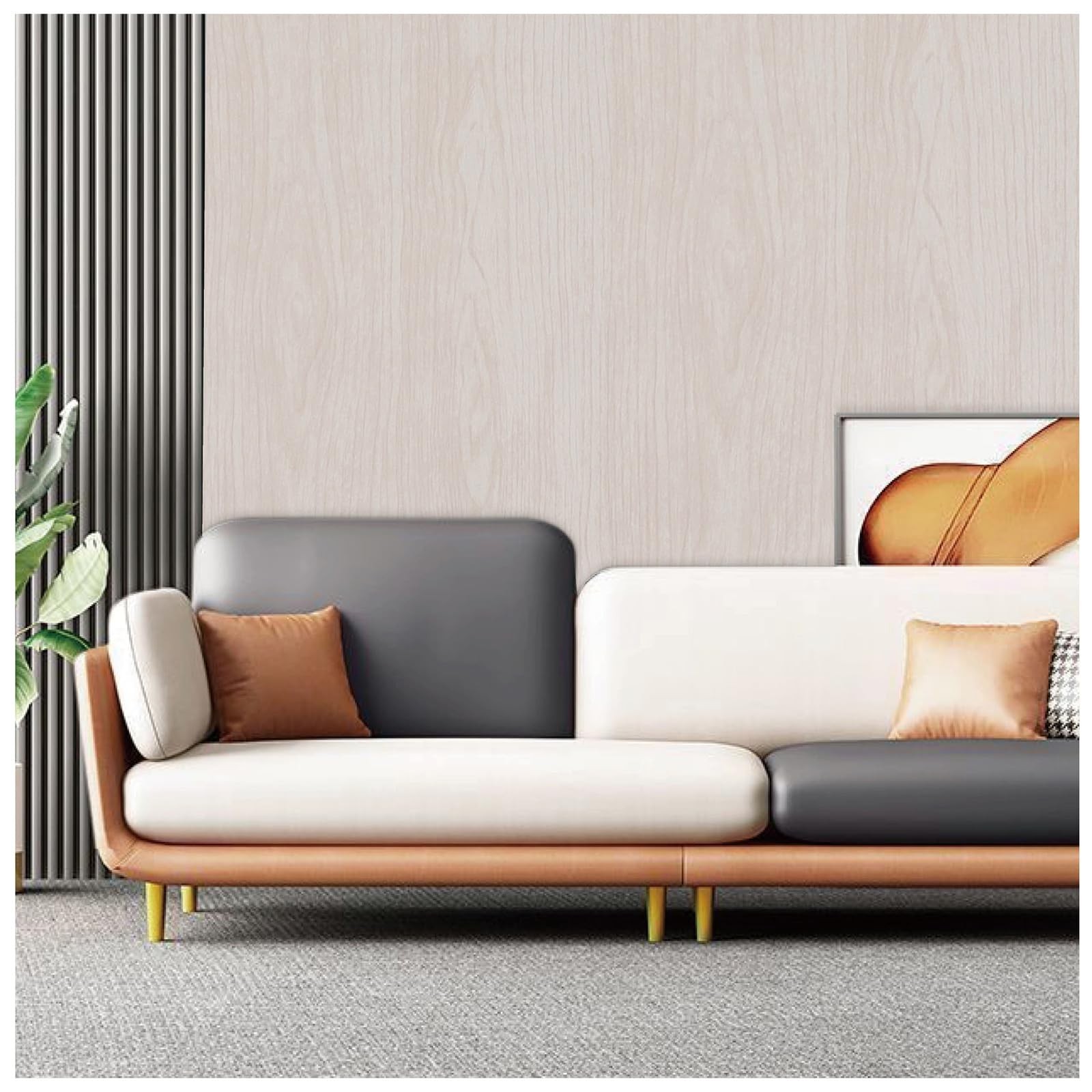 Wood Grain Contact Paper Peel and Stick Wood Wallpaper Thicken Textured for F…