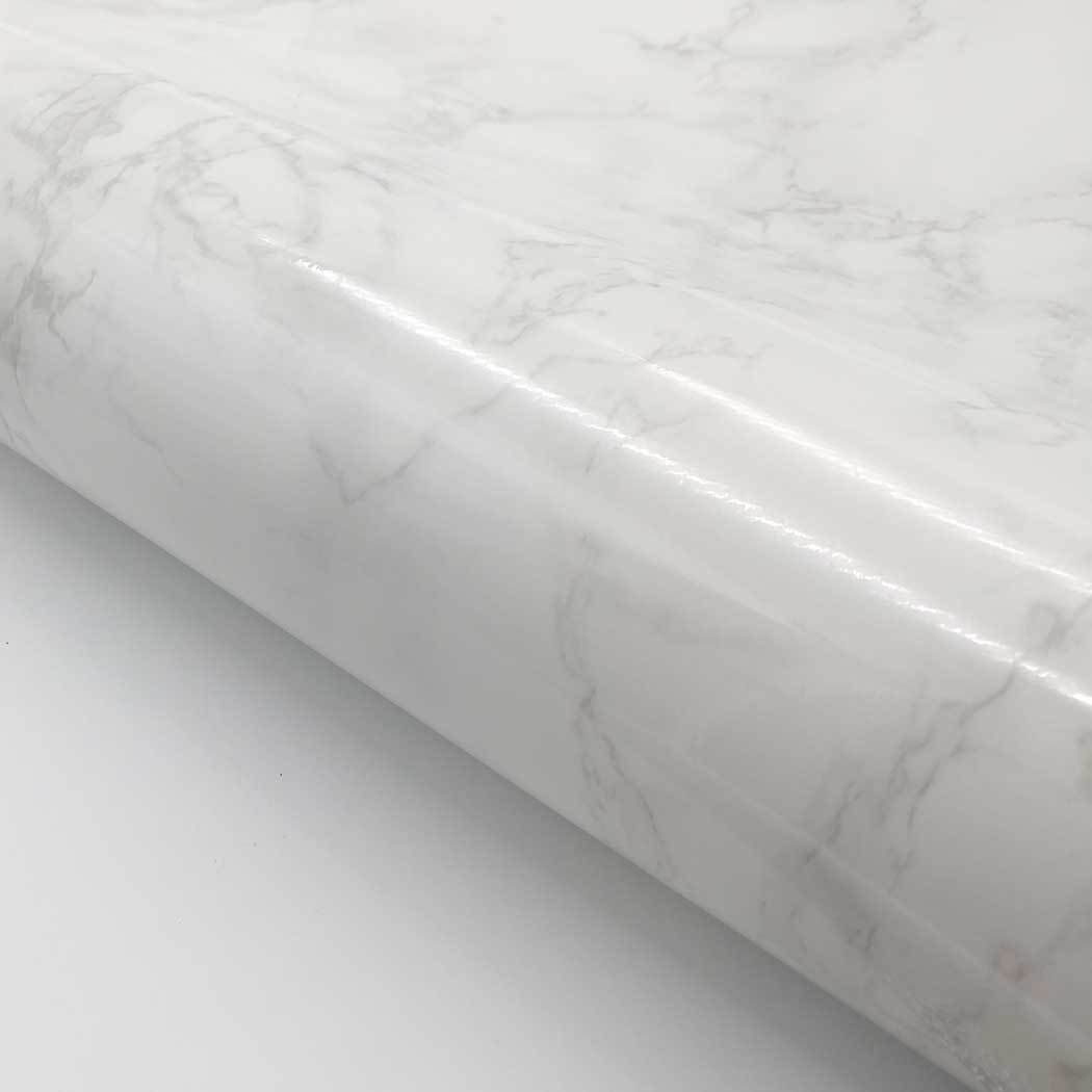 Marble Contact Paper Self adhesive – Beige gray Glossy Faux Marble Paper