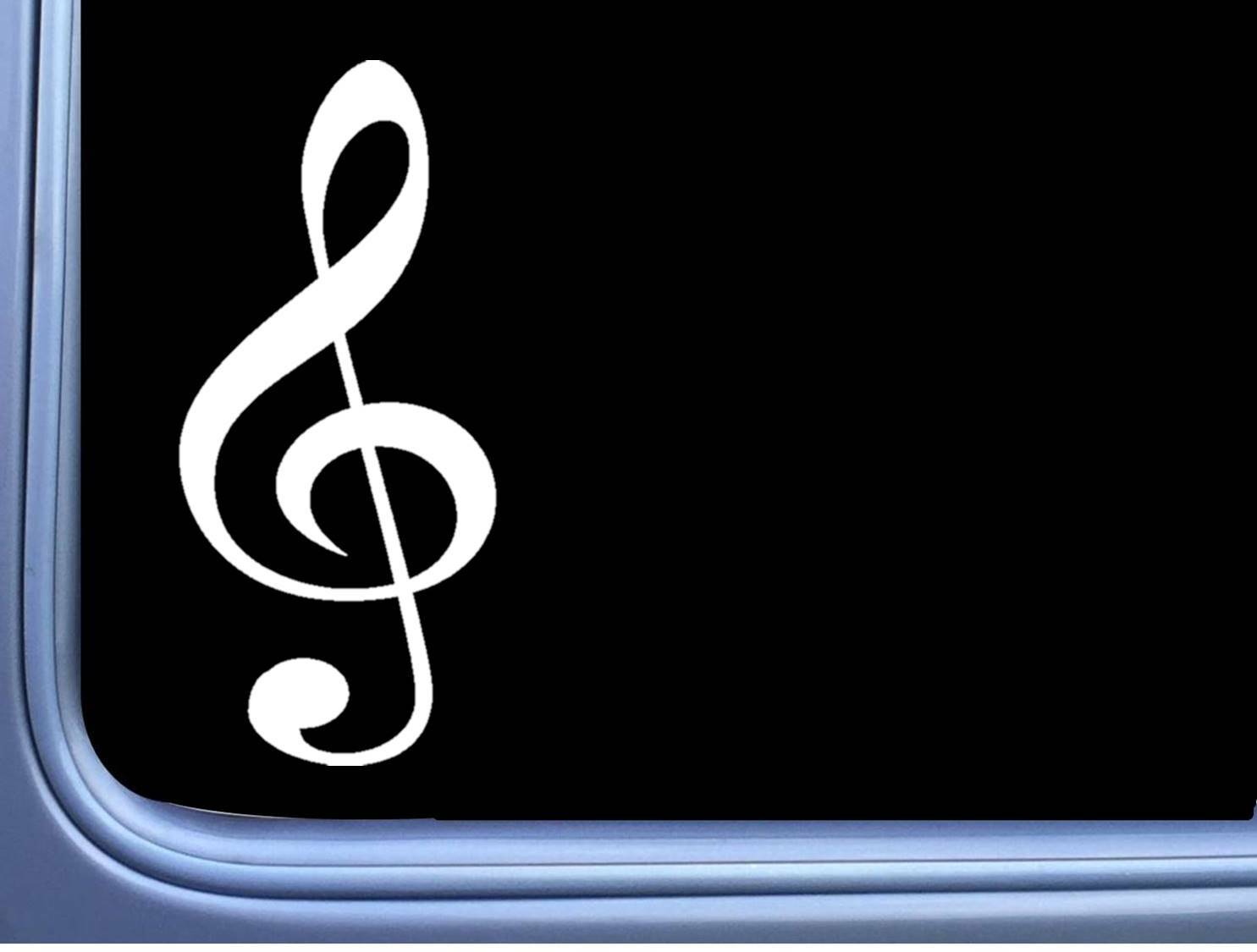 Treble Clef Decal 6 inch Sticker OS 022 Sticker music note bass