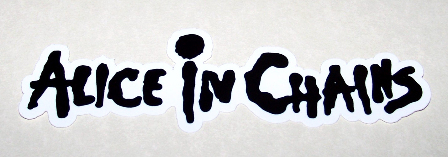 ALICE IN CHAINS – Logo LARGE Die Cut Sticker Decal Official Metal Grunge Band