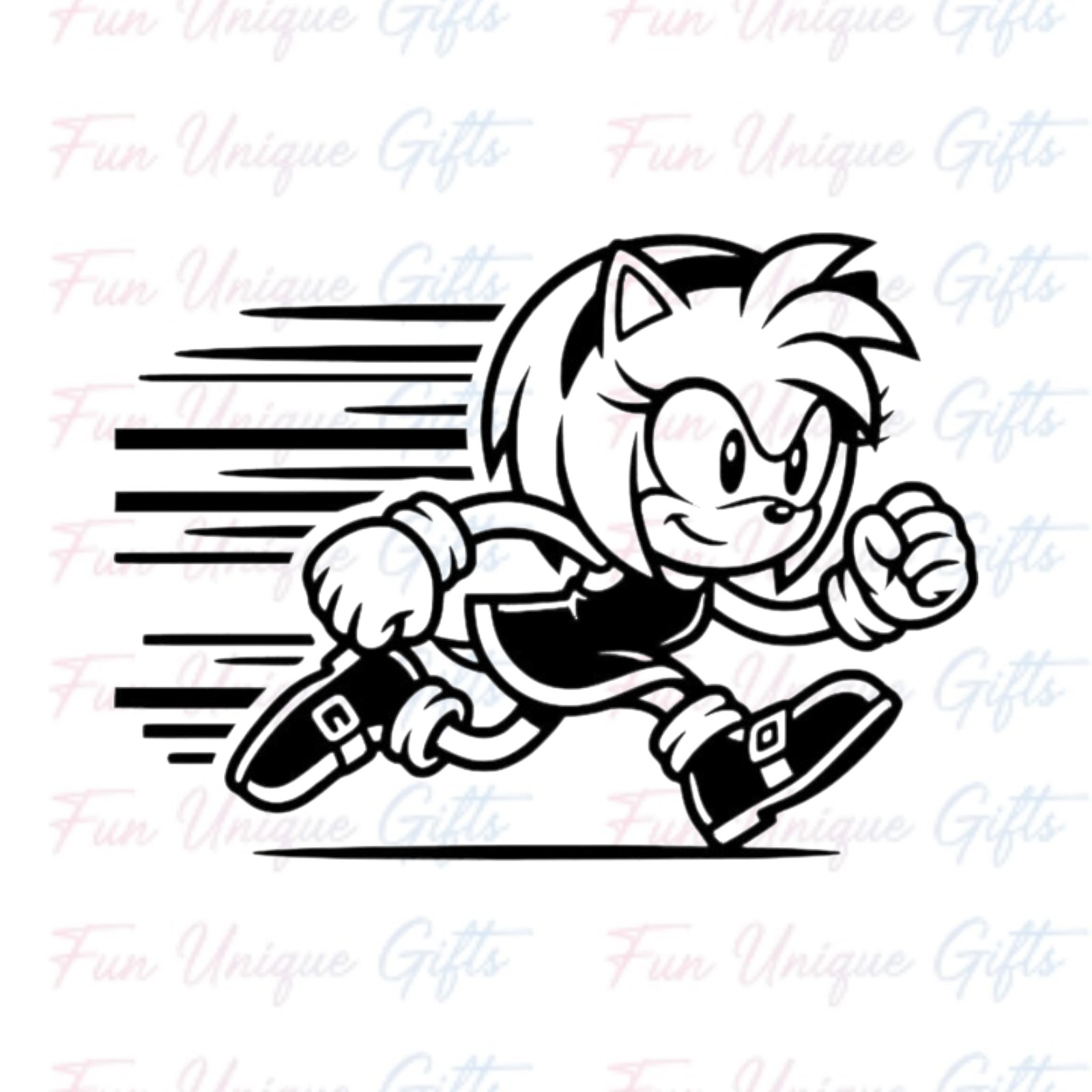 Sonic Amy Rose Vinyl Decal Sticker -Multiple Colors & Sizes- SHIPS FREE!