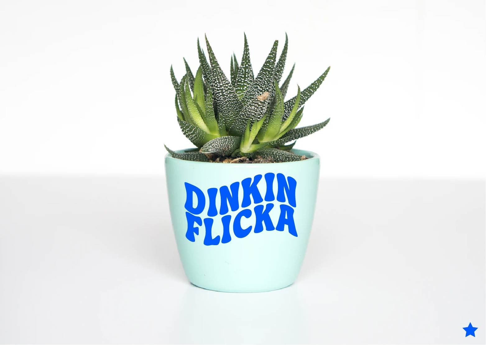 Dinkin Flicka Decal Sticker Retro Wave Office Decor Funny Quote Meme
