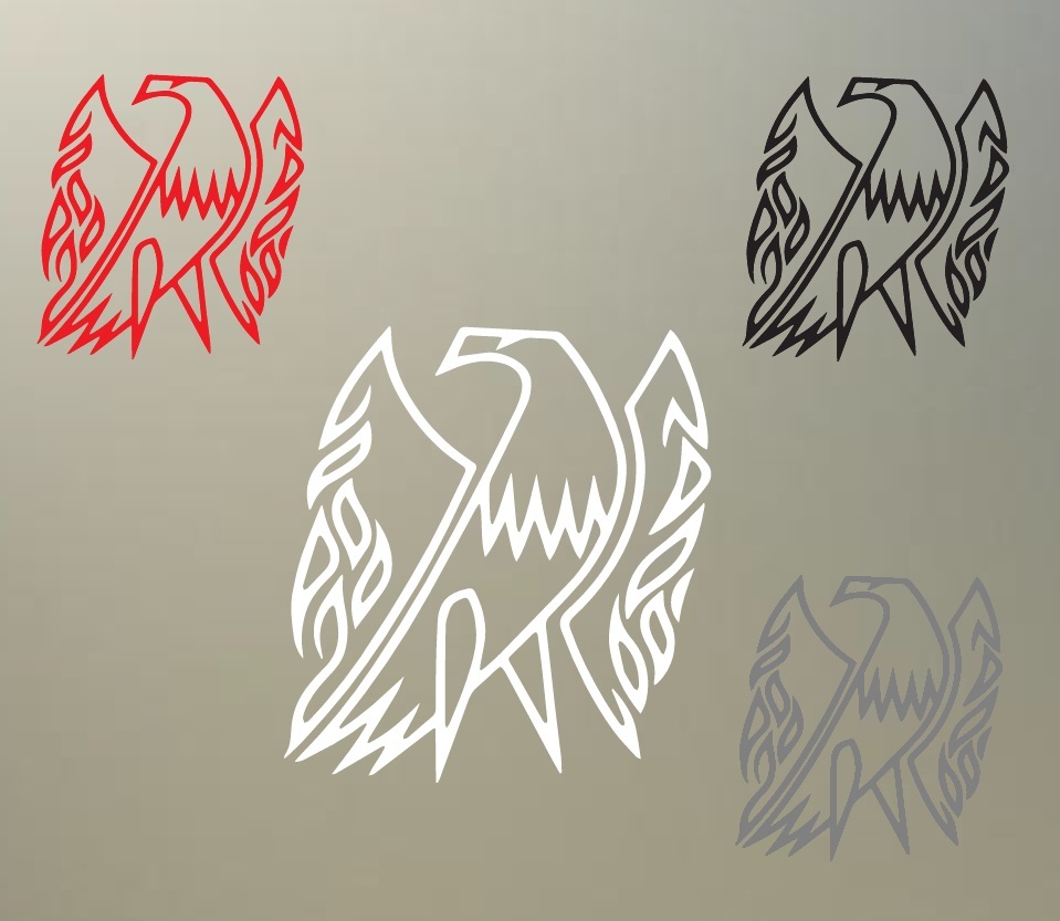 (3) 1.5" gibson firebird bird guitar vinyl Decal sticker any non porous surface