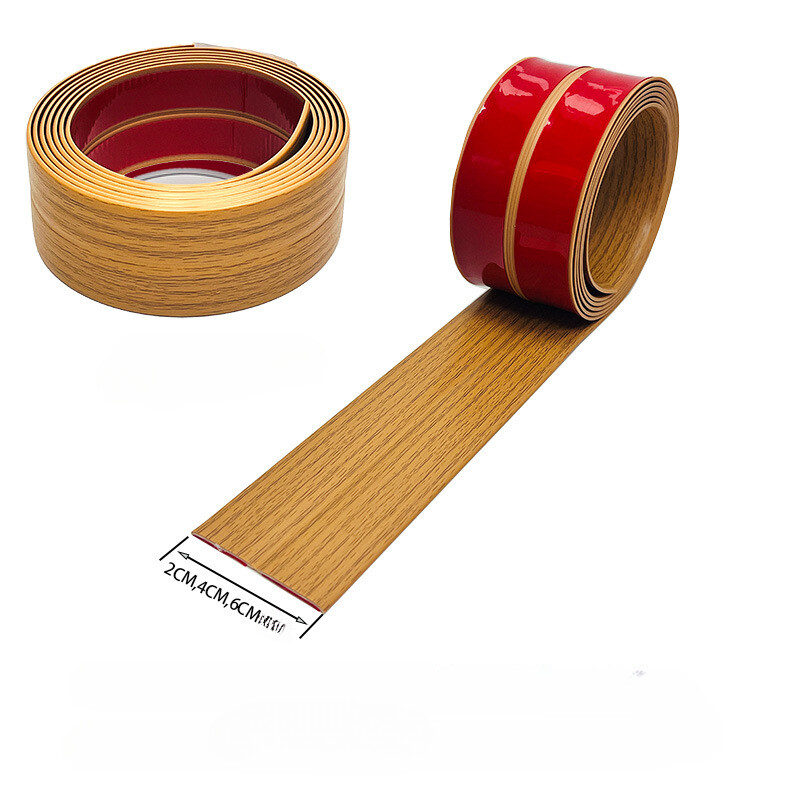 PVC Floor Transition Strip Self-Adhesive Floor Covering Strip Threshold Seam DIY