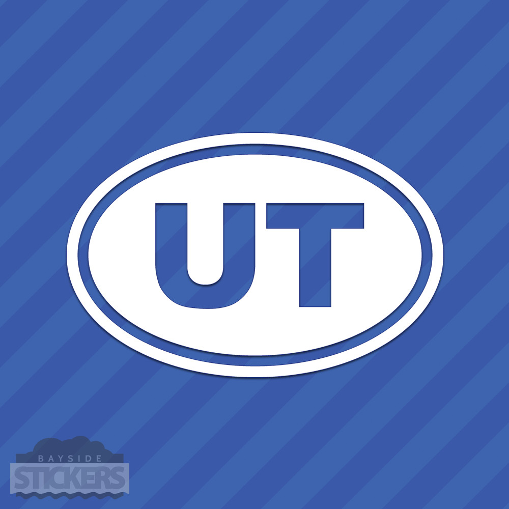 Utah UT Oval Vinyl Decal Sticker