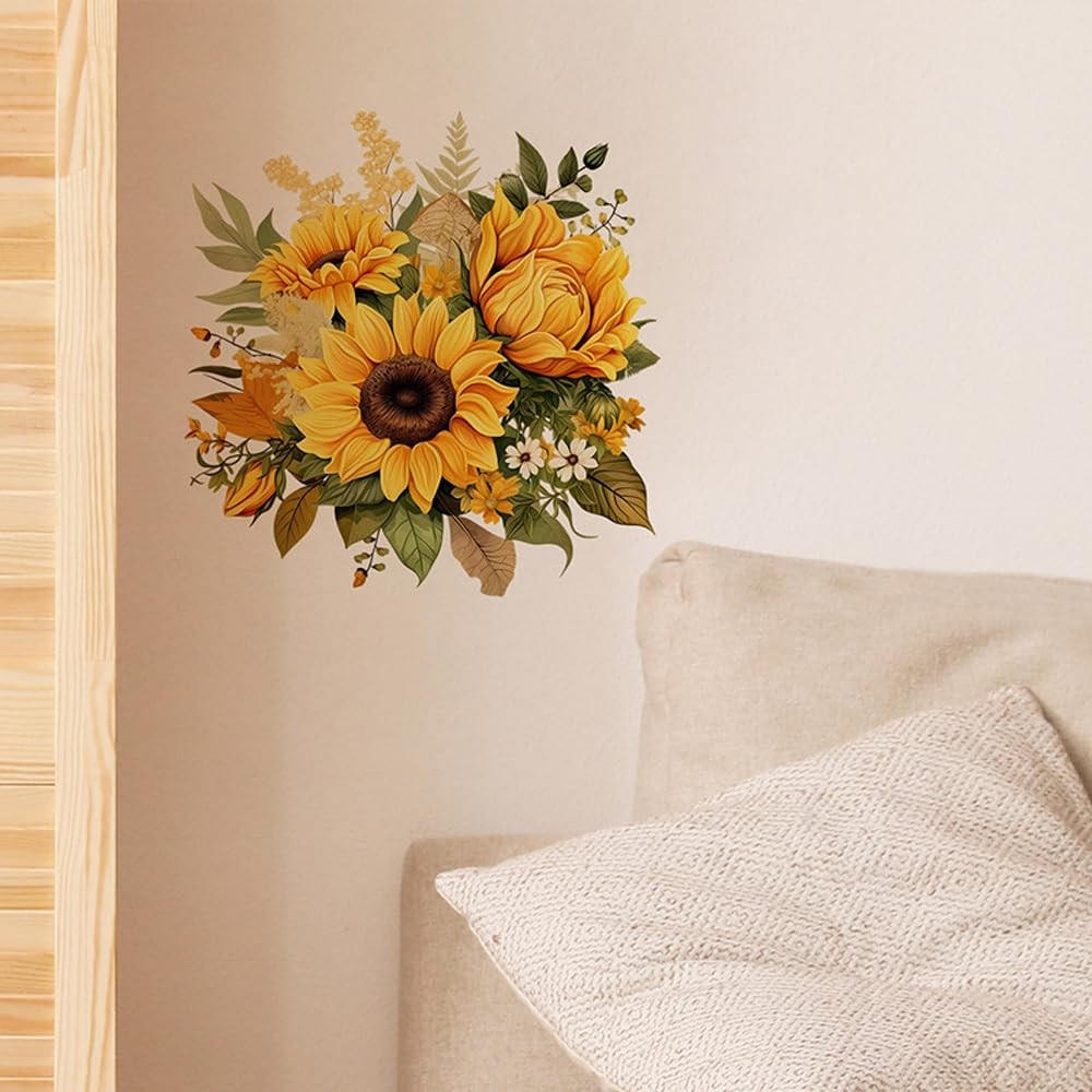 Sunflower Wall Decor Pack of 3 – 11.4×11.4 Inch for Inch, Multi