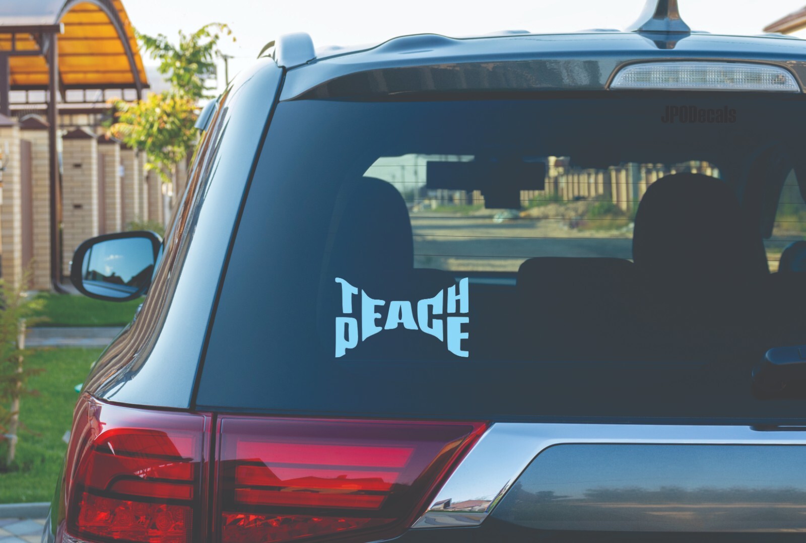Teach Peace Die Cut Vinyl Decal Transfer Sticker Quotes & Sayings Premium Vinyl