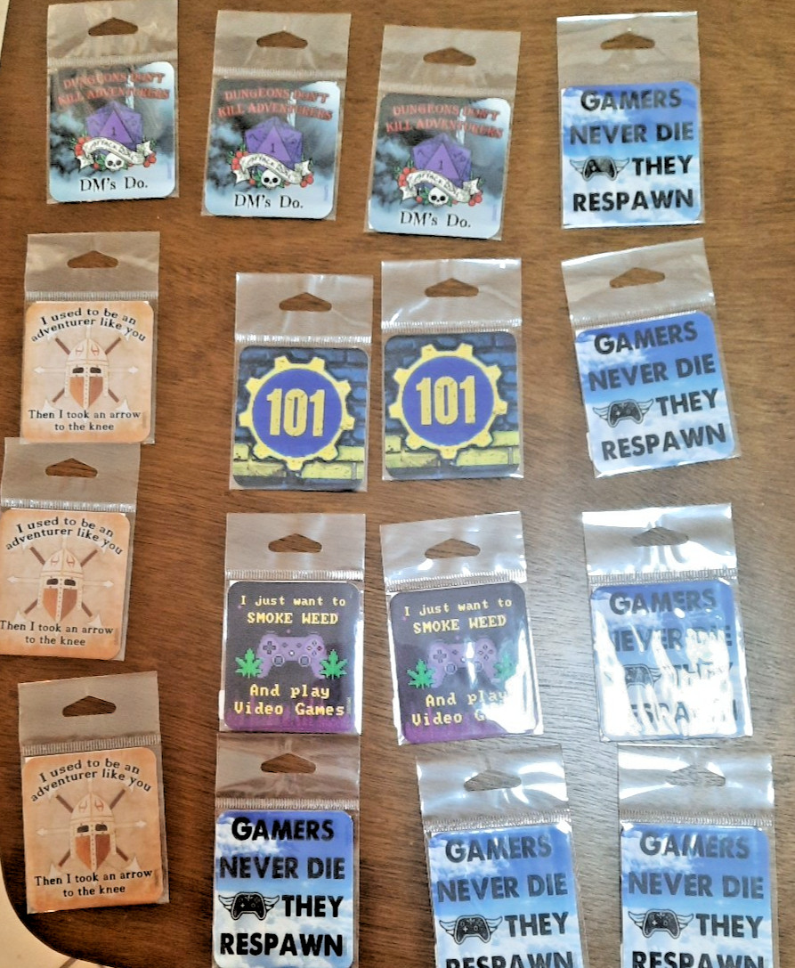 16 Brand New Gamer Stickers 4 Different Styles Made In Usa