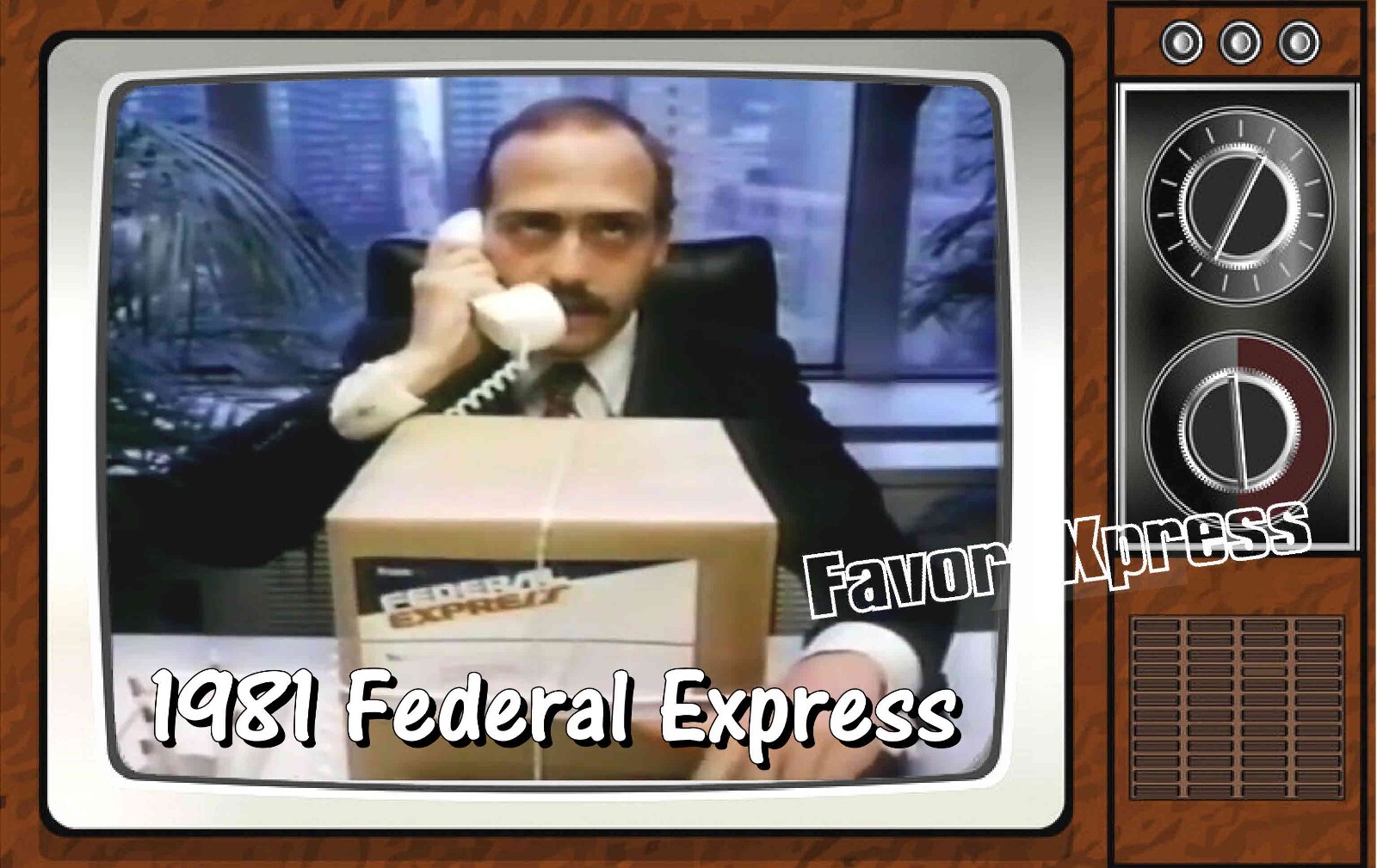 1981 Federal Express Commercial Classic TV Show PHOTO MAGNET 4 X 2.5 INCHES