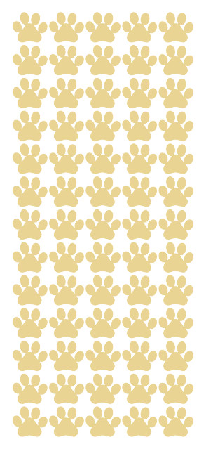 Paw Stickers Sticker Beige-Tan-Ivory 3/4" DC15-023