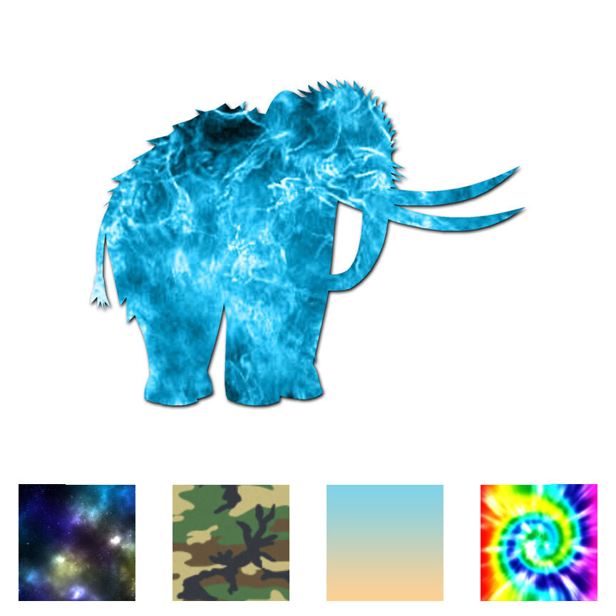 Woolly Mammoth Mastodon – Decal Sticker – Multiple Patterns & Sizes – ebn756