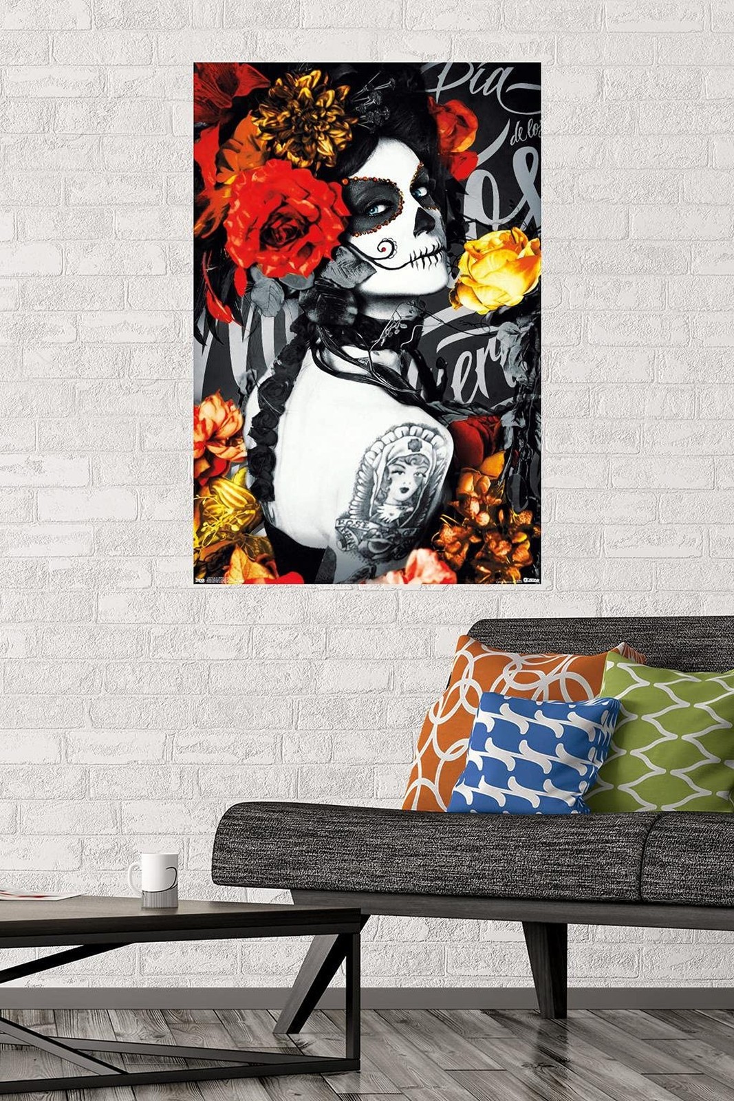 Trends International Día De Los Muertos – Tattoo Wall Poster, 22.375" x 34"