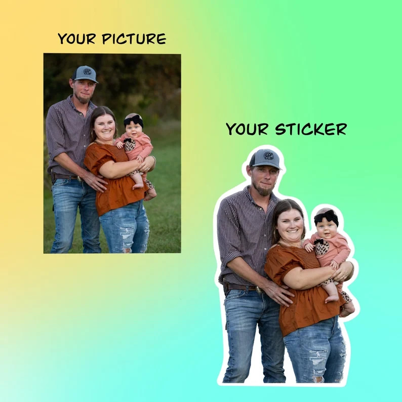 Design Your Own Custom Vinyl Sticker | Upload Your Photo | Personalized Stickers