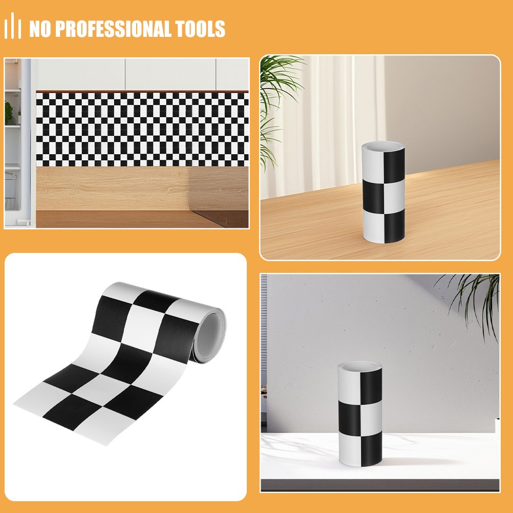 4 Rolls Peel and Stick Wallpaper – Checkered Flag Bulletin Board Borders Trim