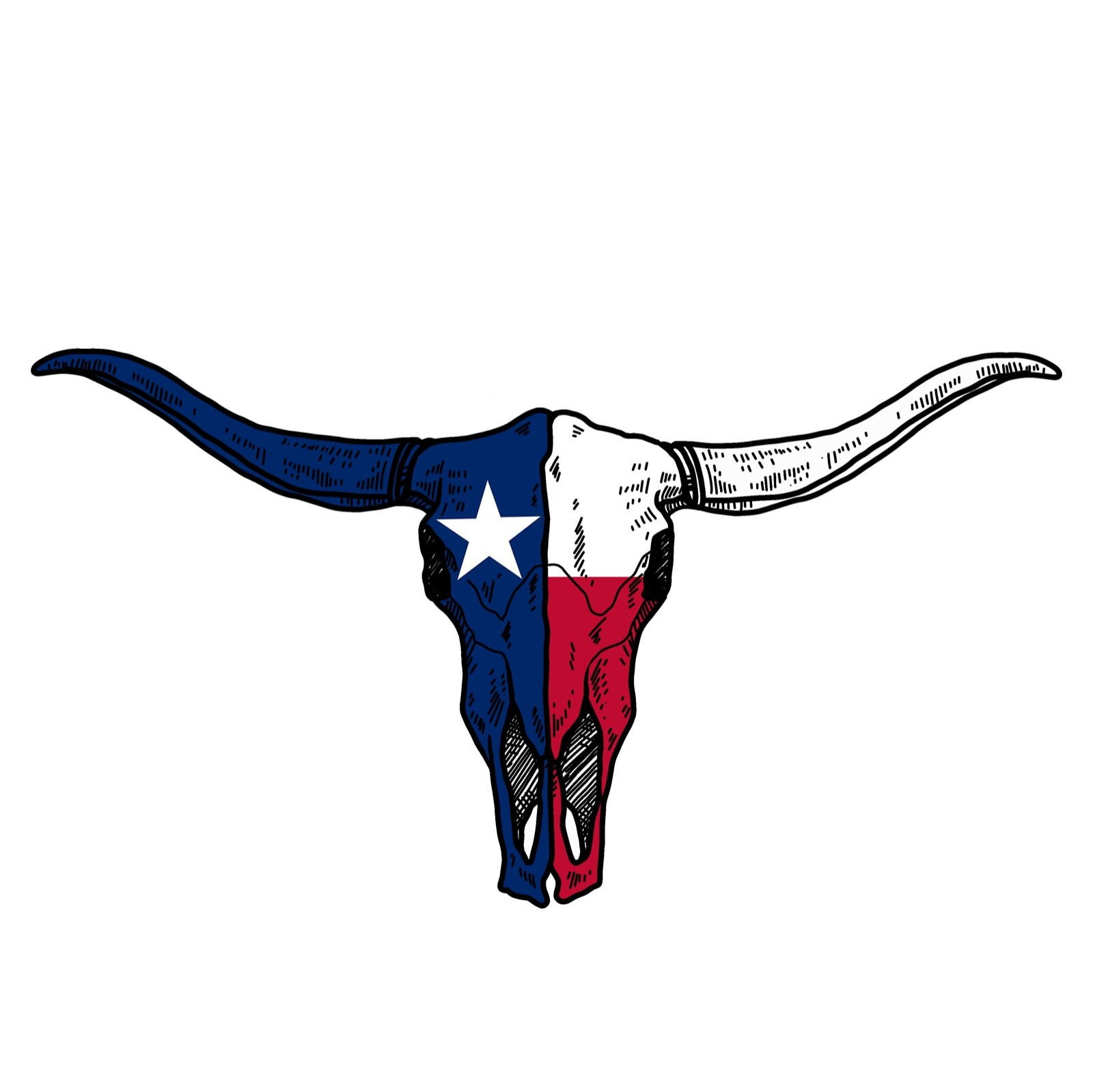 TEXAS Longhorns Flag Sticker UT Vinyl Decal Car Wall Steer Shaped Bull Head TX