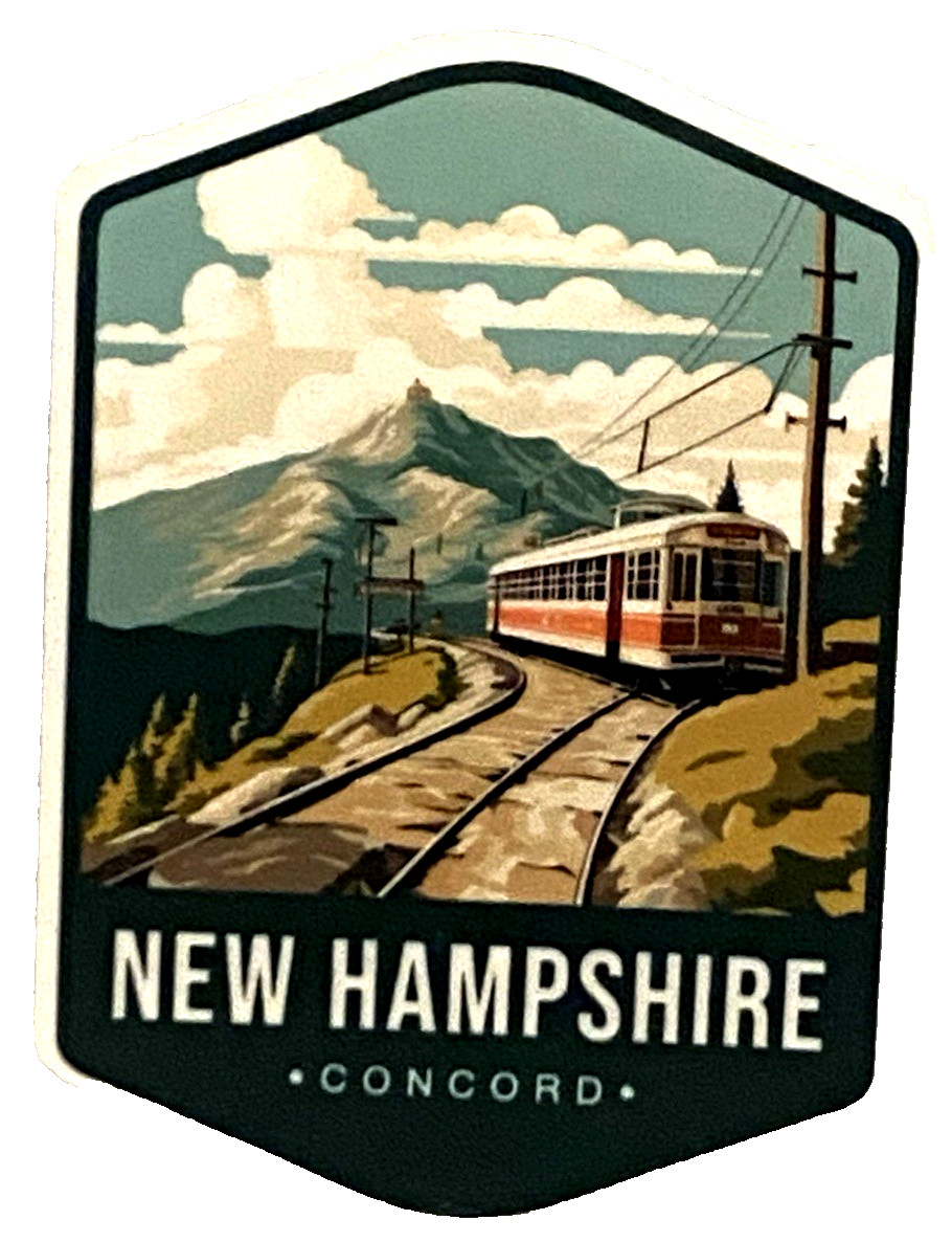 NEW HAMPSHIRE Concord Sticker *NEW* Measures 2" x 3"