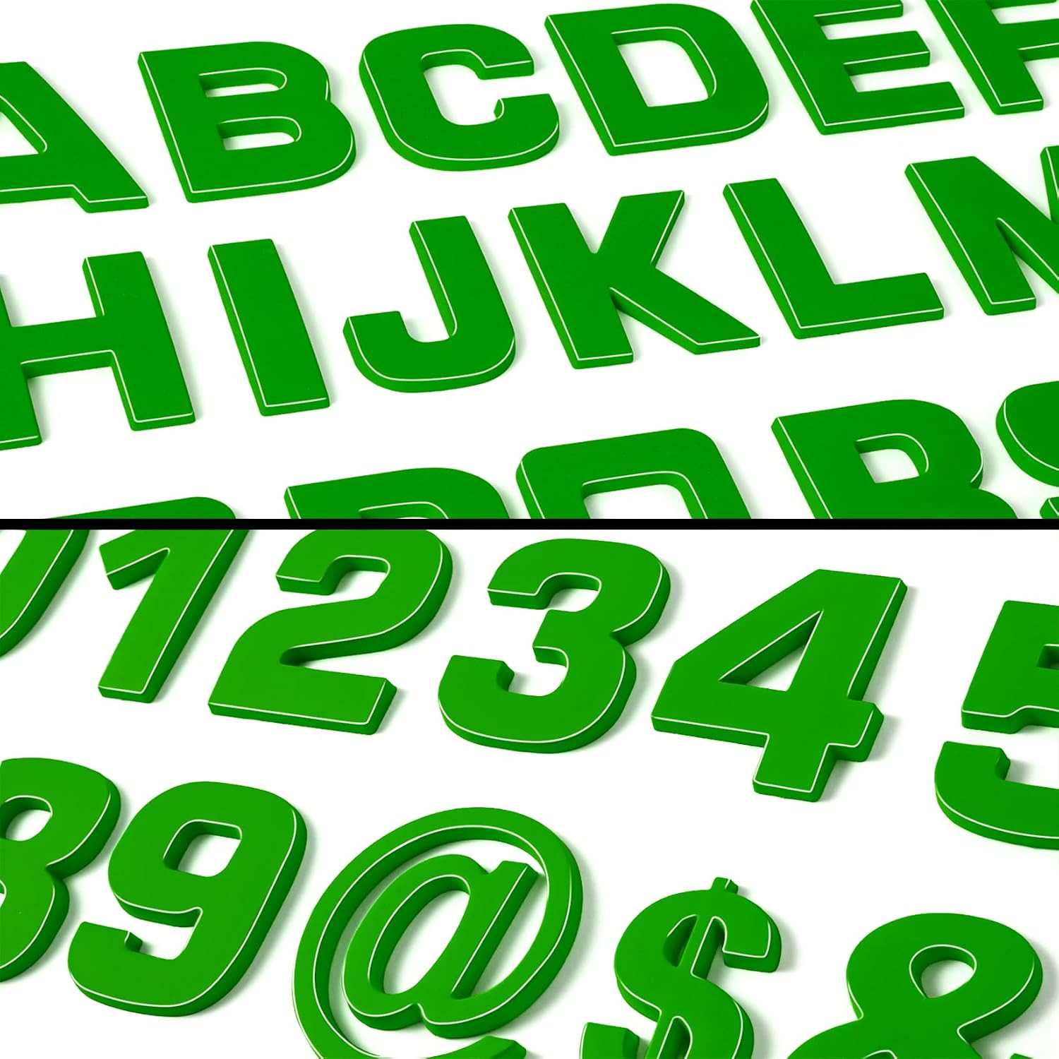 43Pcs Small Size Car Emblem Letters Sticker DIY 3D Chrome Number Symbol Badge De