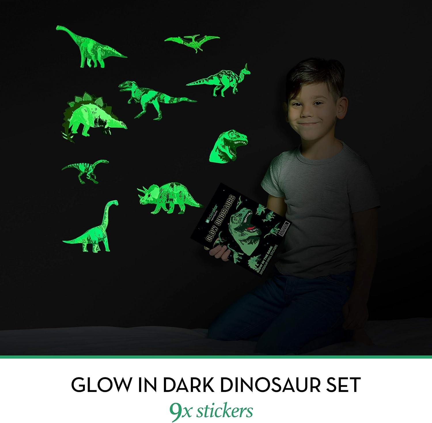 Dinosaur Wall Decals for Kids – Glow in The Dark, Removable Decor for Bedrooms