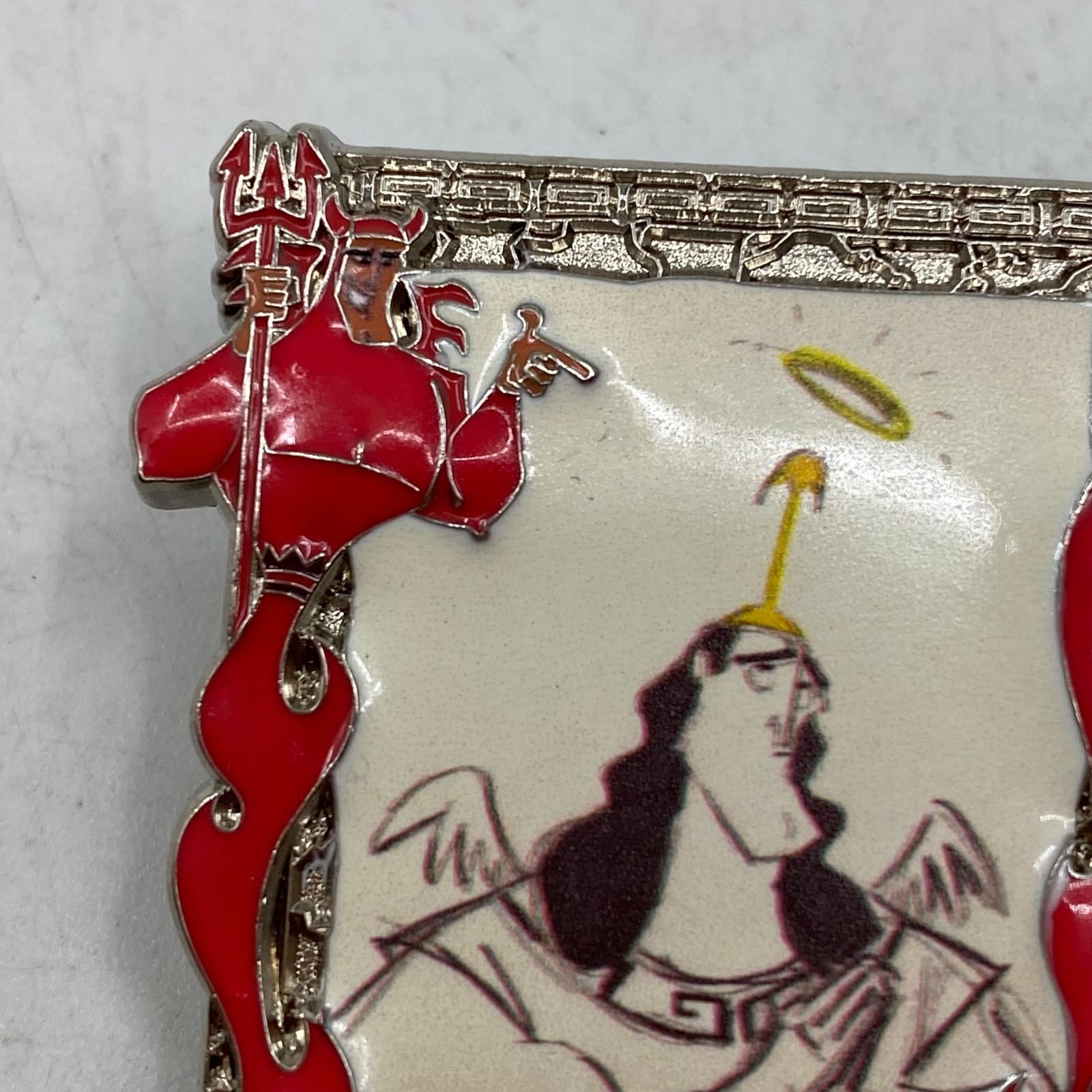 Disney Red Silver Kronk Pin | One Size