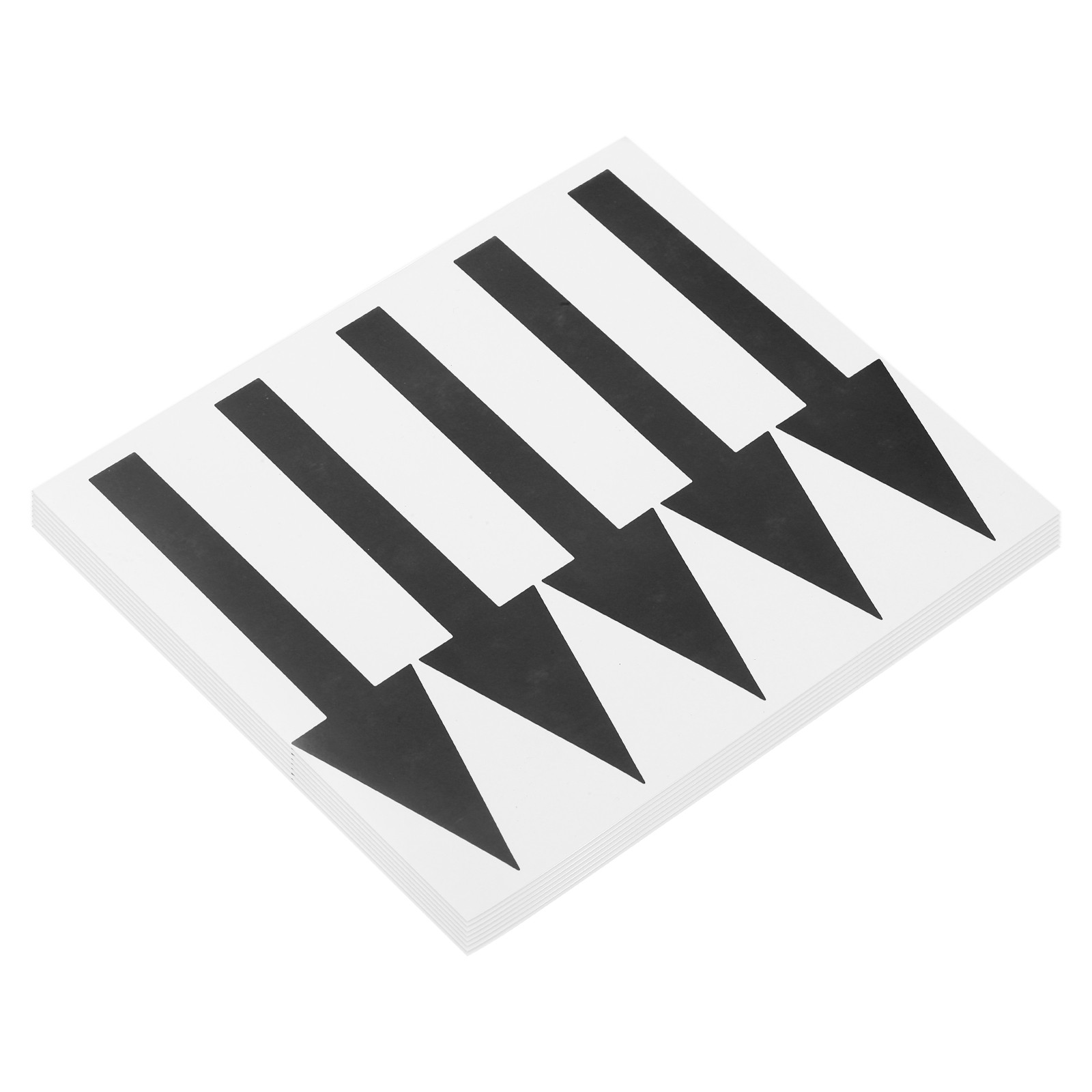 Arrow Sticker, (6×1.5 Inch, Black) (40 Pcs), Waterproof Arrow Sign Sticker