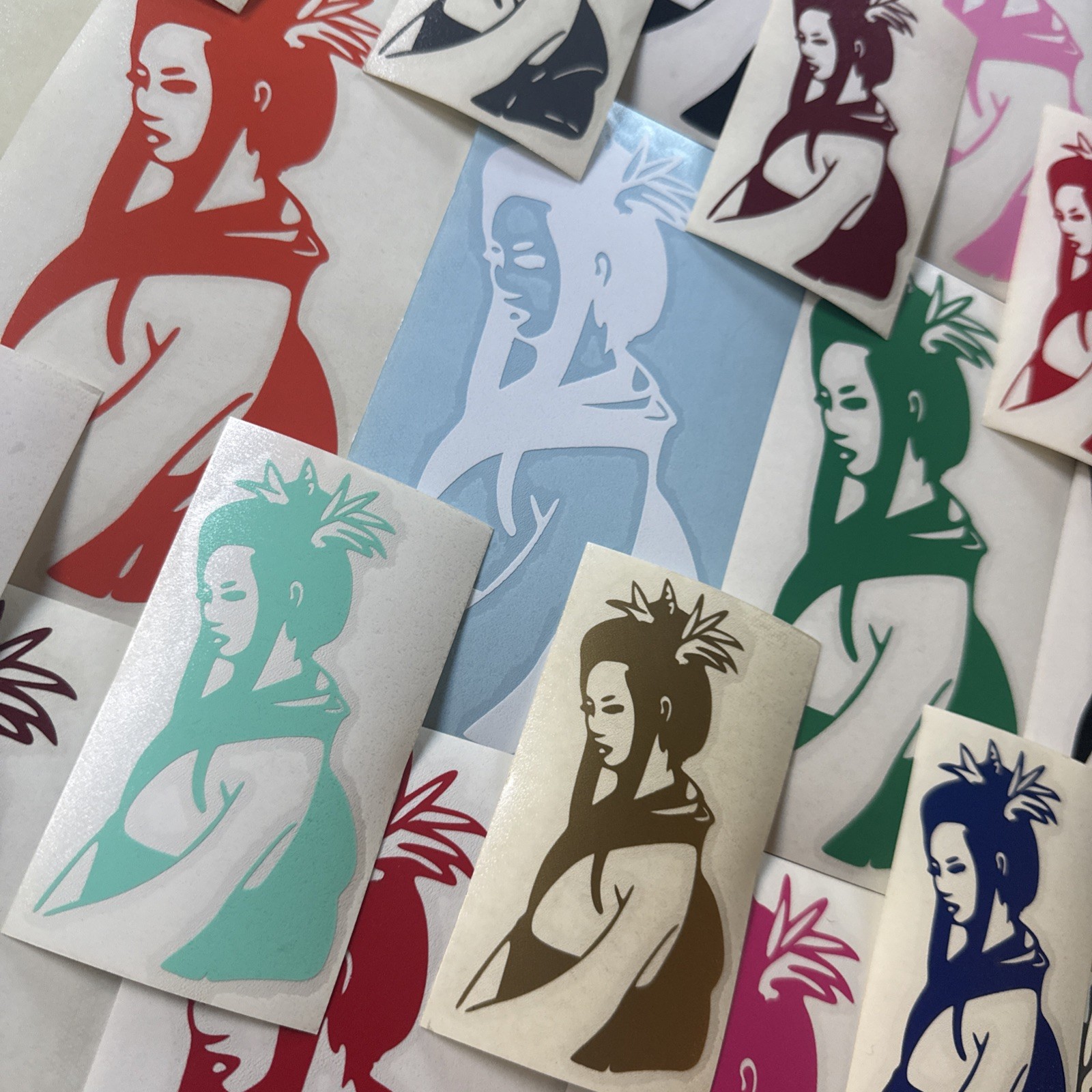 Asian Geisha Girl Decal New Japan Sticker Japanese Art 3” or 6” Inch 16 Colors