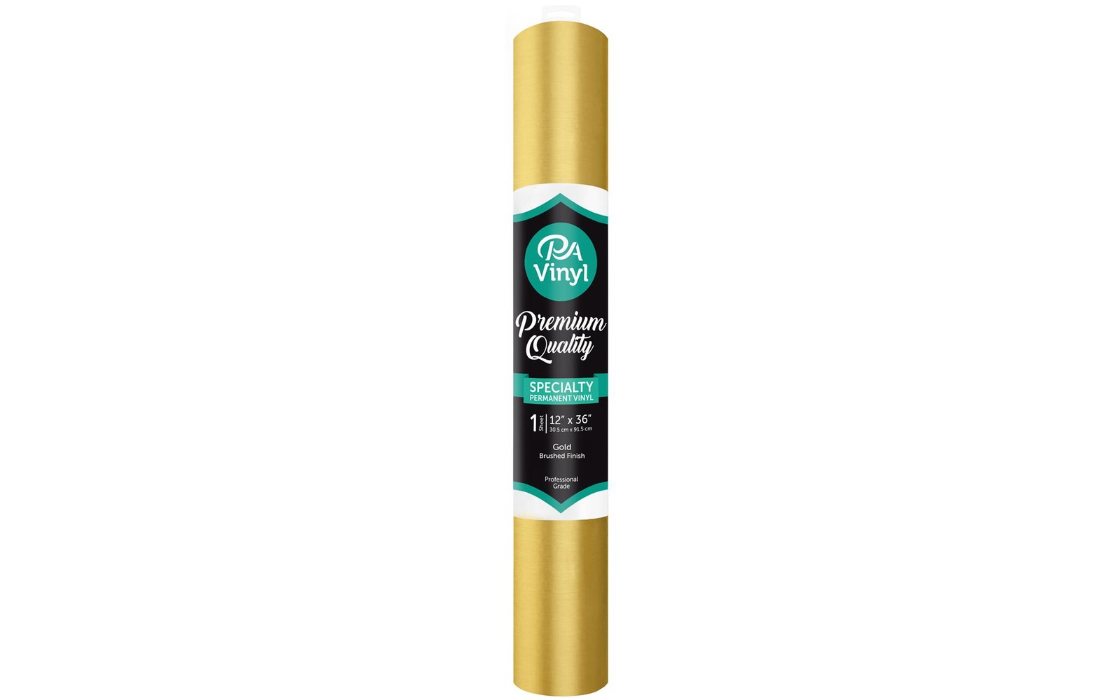 Vinyl 12×36 Roll Perm Adh Brushed Gold