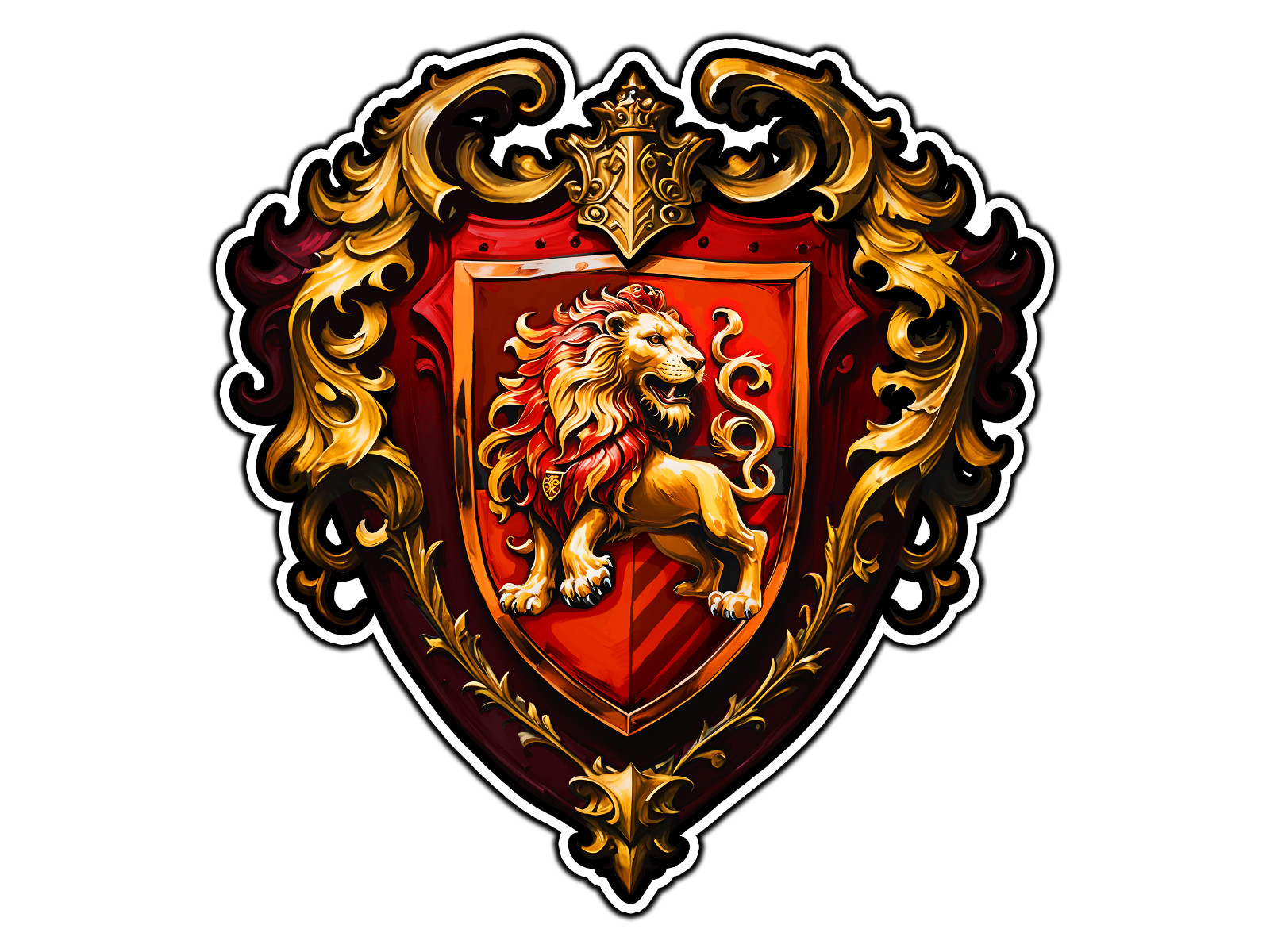 #0301 Gryffindor House Crest Logo #1 Wizard School Sticker Waterproof Vinyl Car