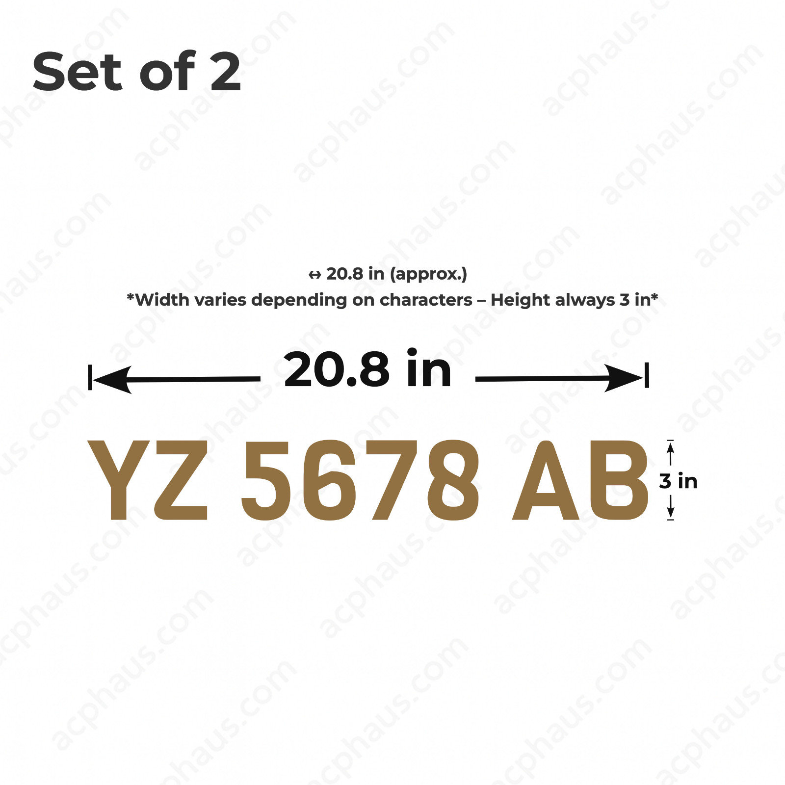 Boat Registration Numbers Decals – Custom ORACAL 751C Vinyl – Right & Left Set