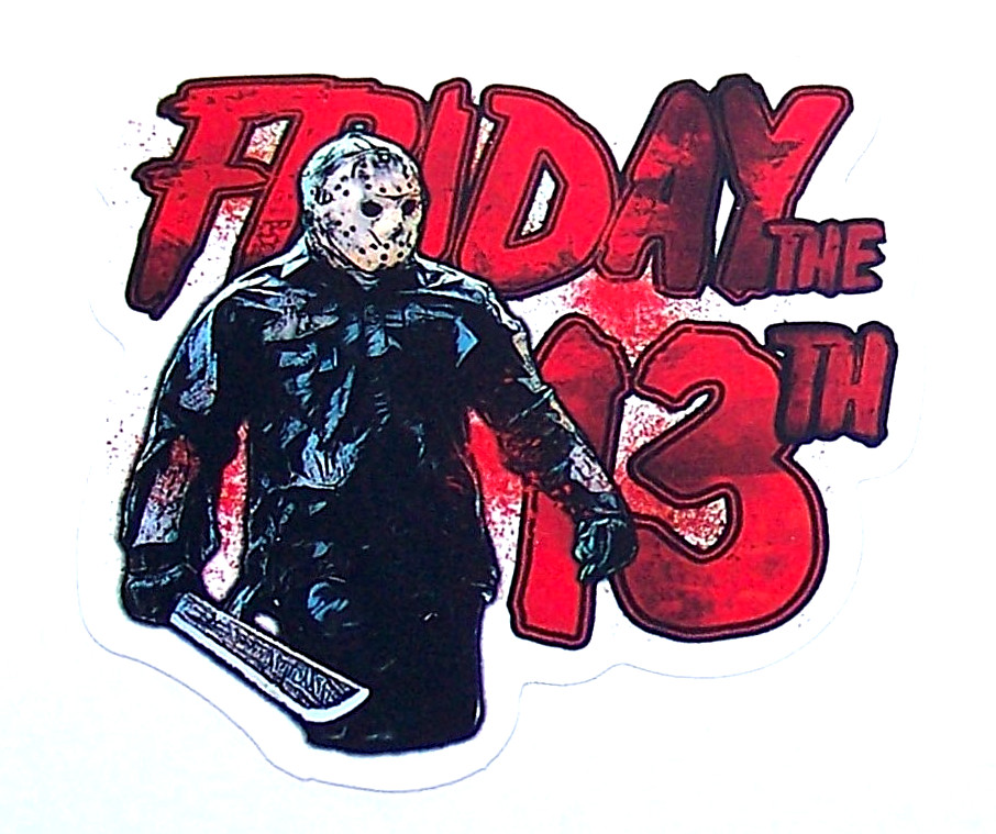 Friday the 13th – Cut Sticker Decal Movie Horror Film JASON Camp Crystal Lake