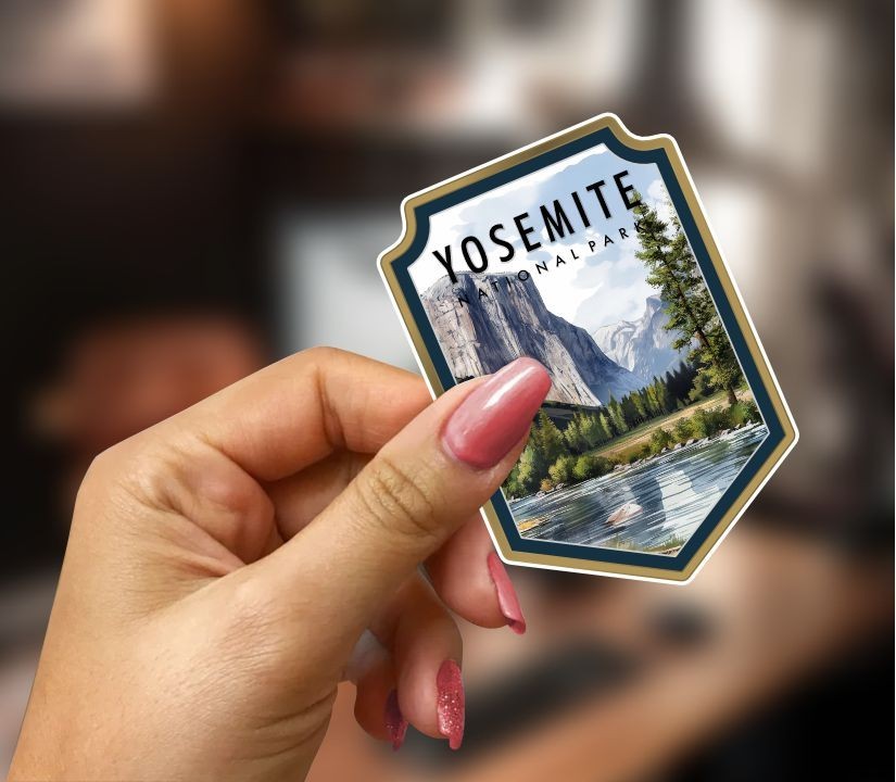 Yosemite National Park Sticker, Peel N' Stick, Different Sizes