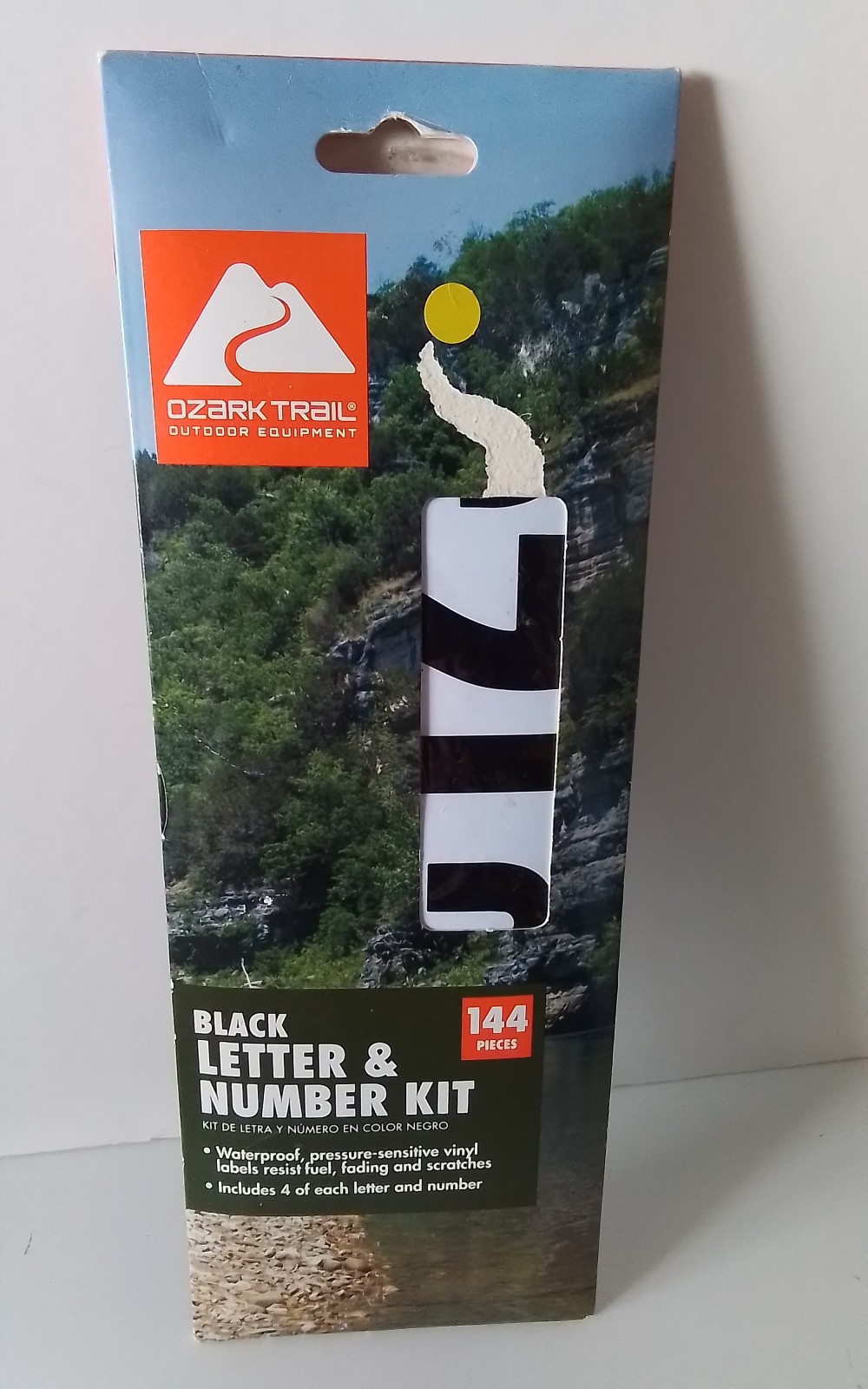 Ozark Trail Registration Letter and Number Vinyl Sticker Kit,Black 144 Pieces