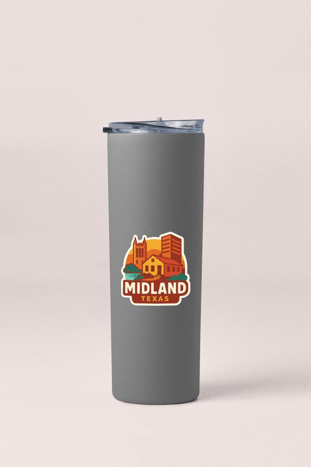 Midland Texas Sticker Decal Vinyl Die-Cut City Skyline Landmark Design