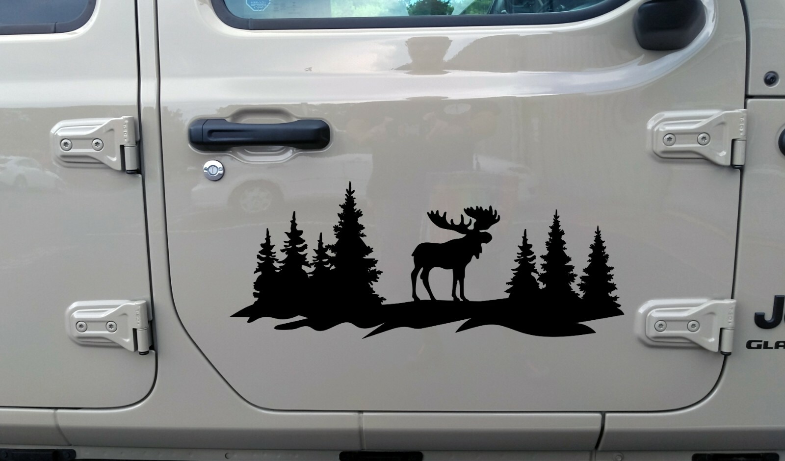 Moose Forest Scene V2 | RV Camper Truck 4×4 Graphics | Die Cut Sticker