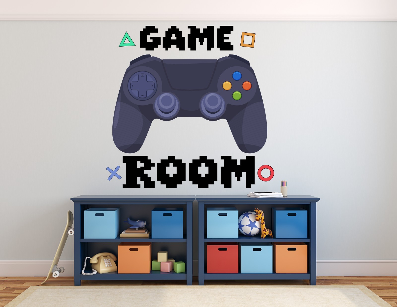 Game Room Wall Decal Sticker Mural Vinyl Video Game Controller Art Decor M-68