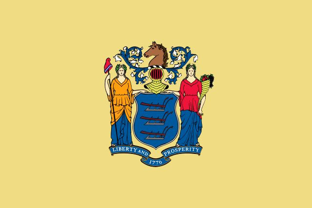 New Jersey Flag Vinyl Decal / Sticker ** 5 Sizes **