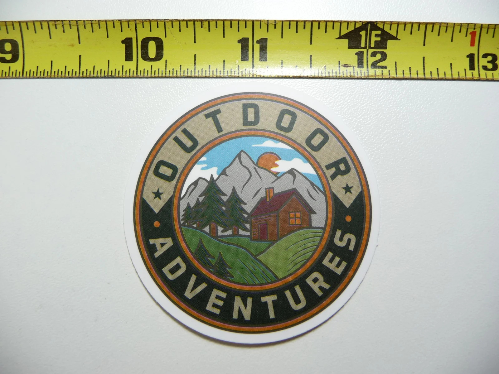 CABIN IN THE WOODS HIKE HIKING SMALL STICKER DECAL CAMPING OUTDOORS PARK WILD