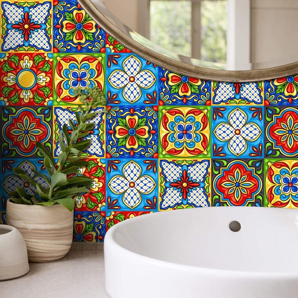 20 X Mexican Peel & for TILE er Mosaic Backsplash Decor
