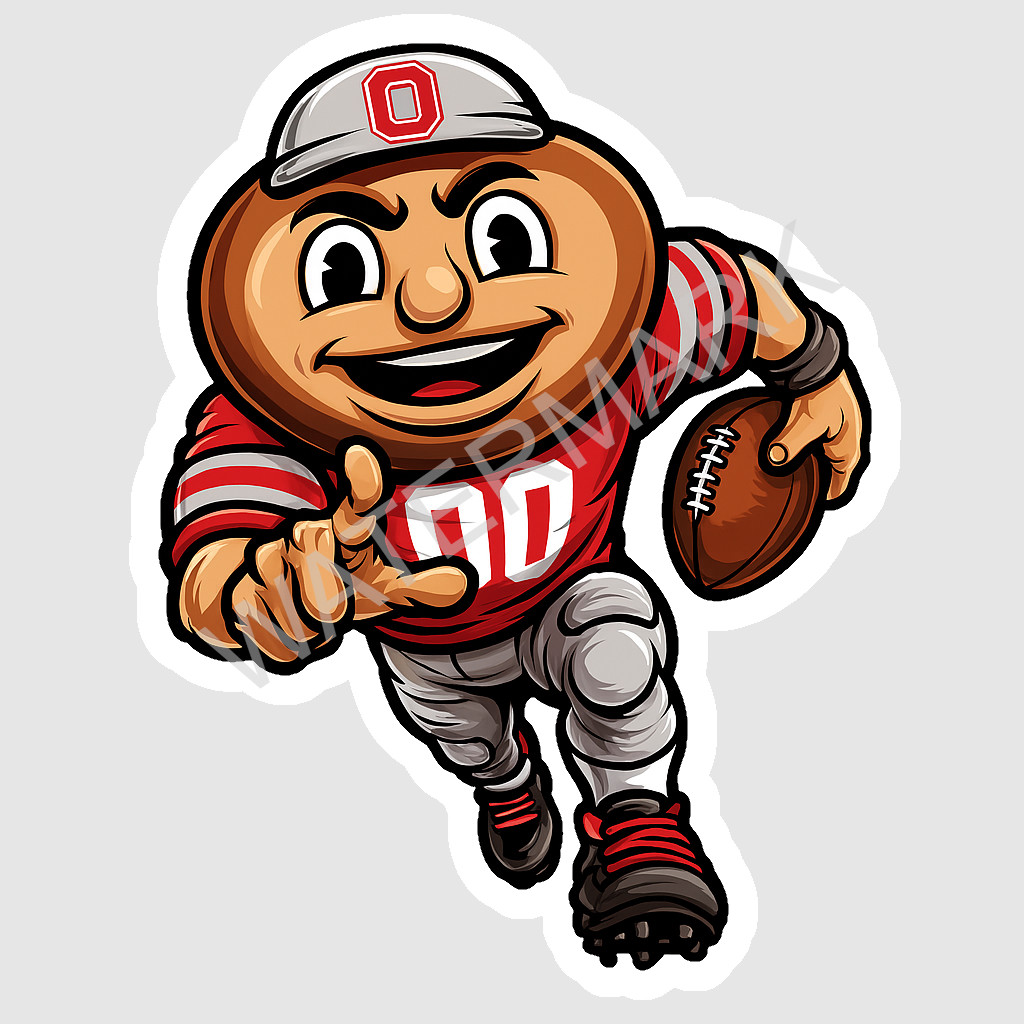Weather Resistant Vinyl Sticker – Ohio State Football Buckeye State 01