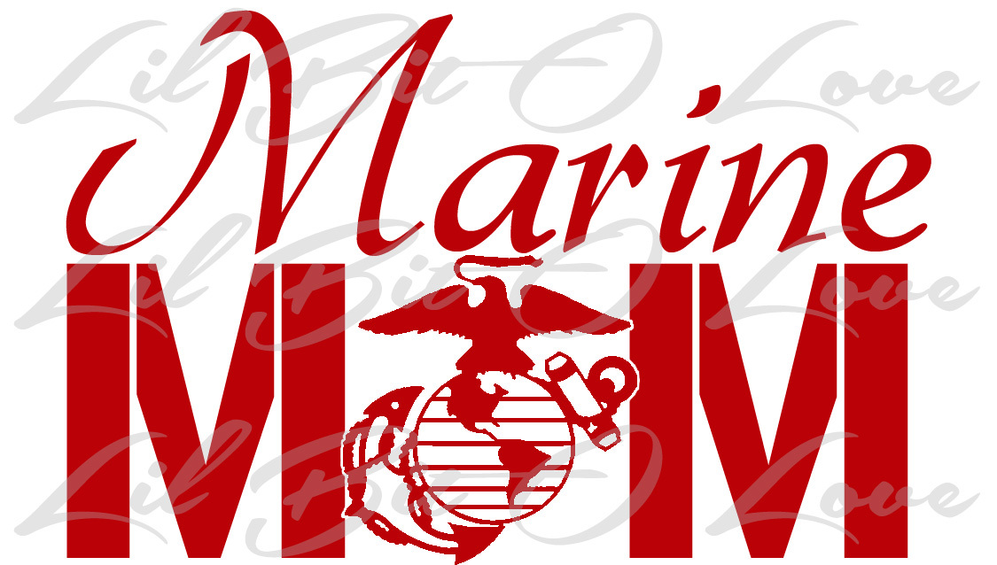 EGA Marine Mom Vinyl Decal – United States Marine Corps USMC Sticker Auto Car
