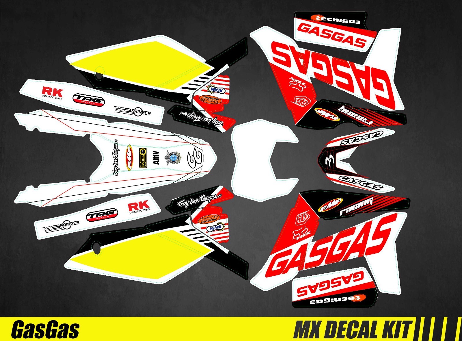 MX Decal Kit For GAS GAS EC – Racing