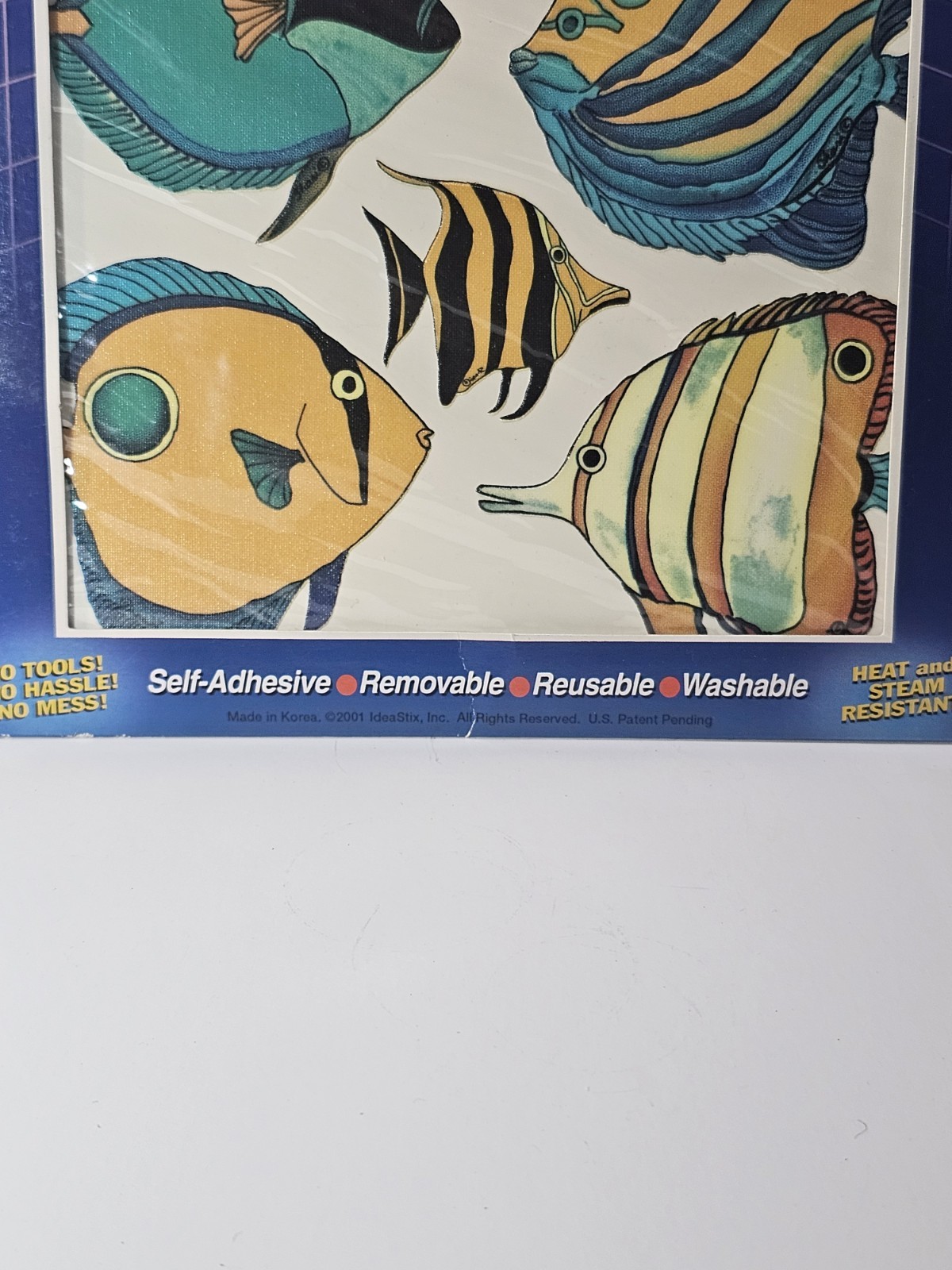 VTG IdeaStix Tropical Fish Accent Peel & Stick Wall Décor Stickers 2 Sheets NOS