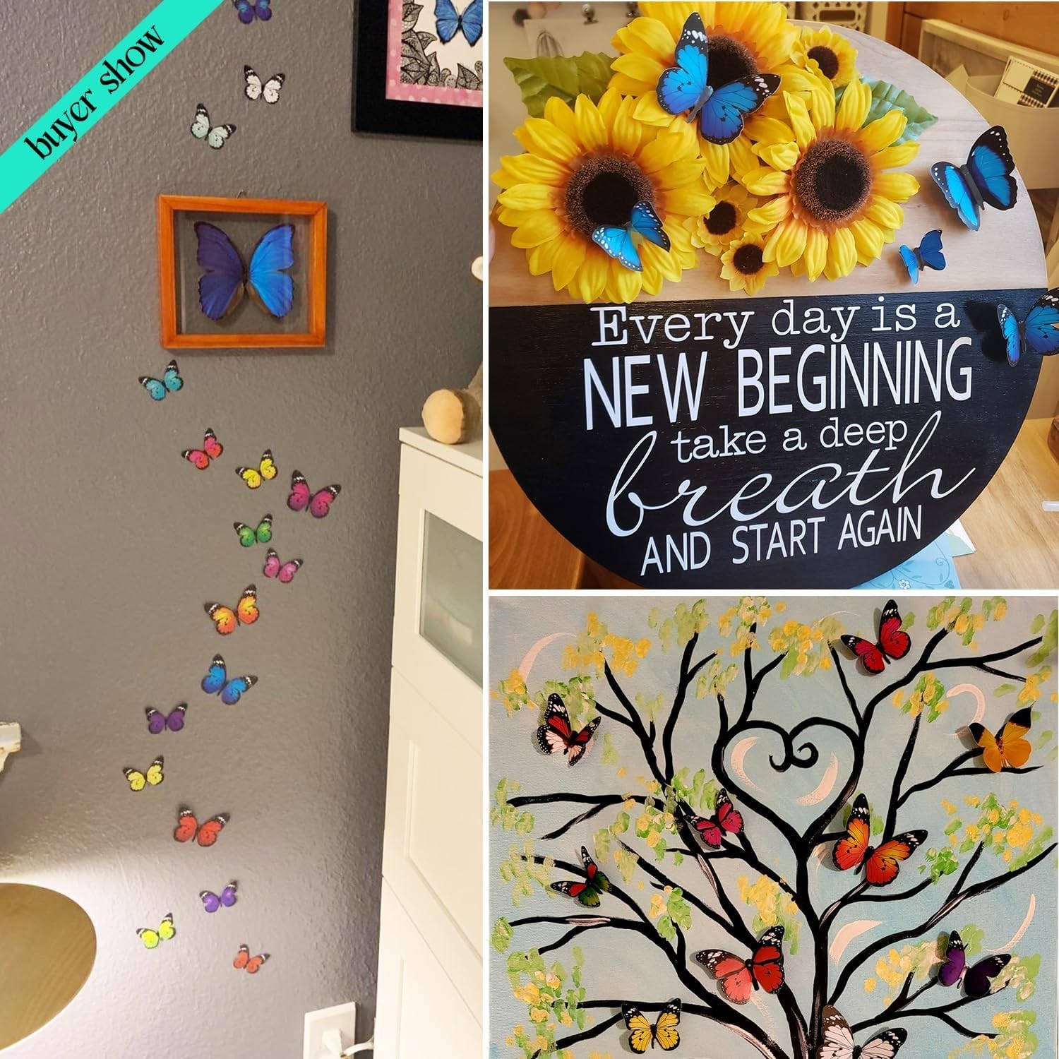 Vibrant 80 Pcs Butterfly Wall Stickers – Perfect for Kids' Rooms & Parties