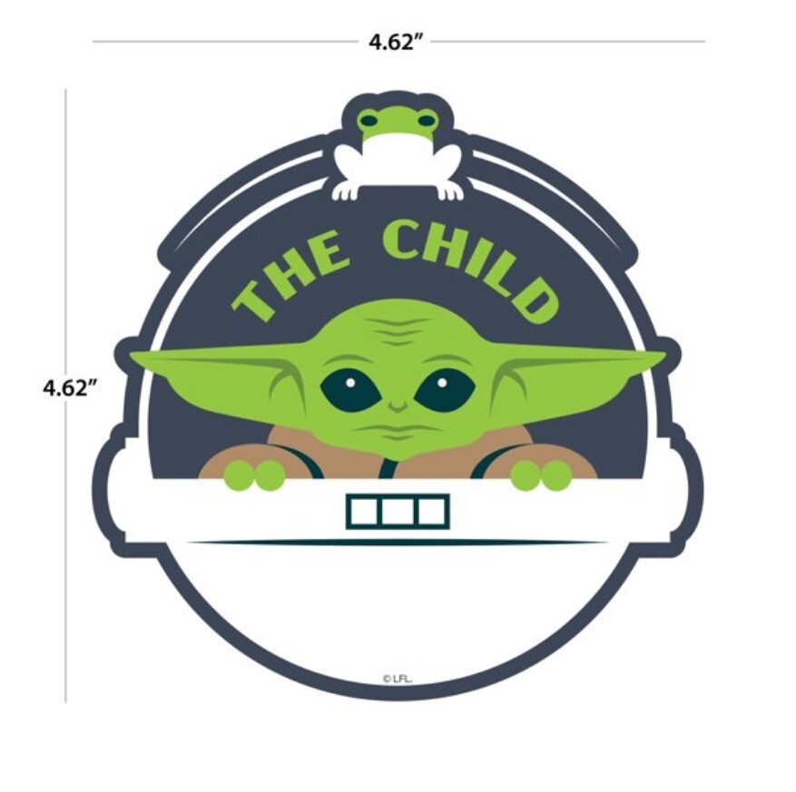 WEATHER RESISTANT BABY YODA CAR WINDOW VINYL DECAL STICKER THE CHILD STAR WARS