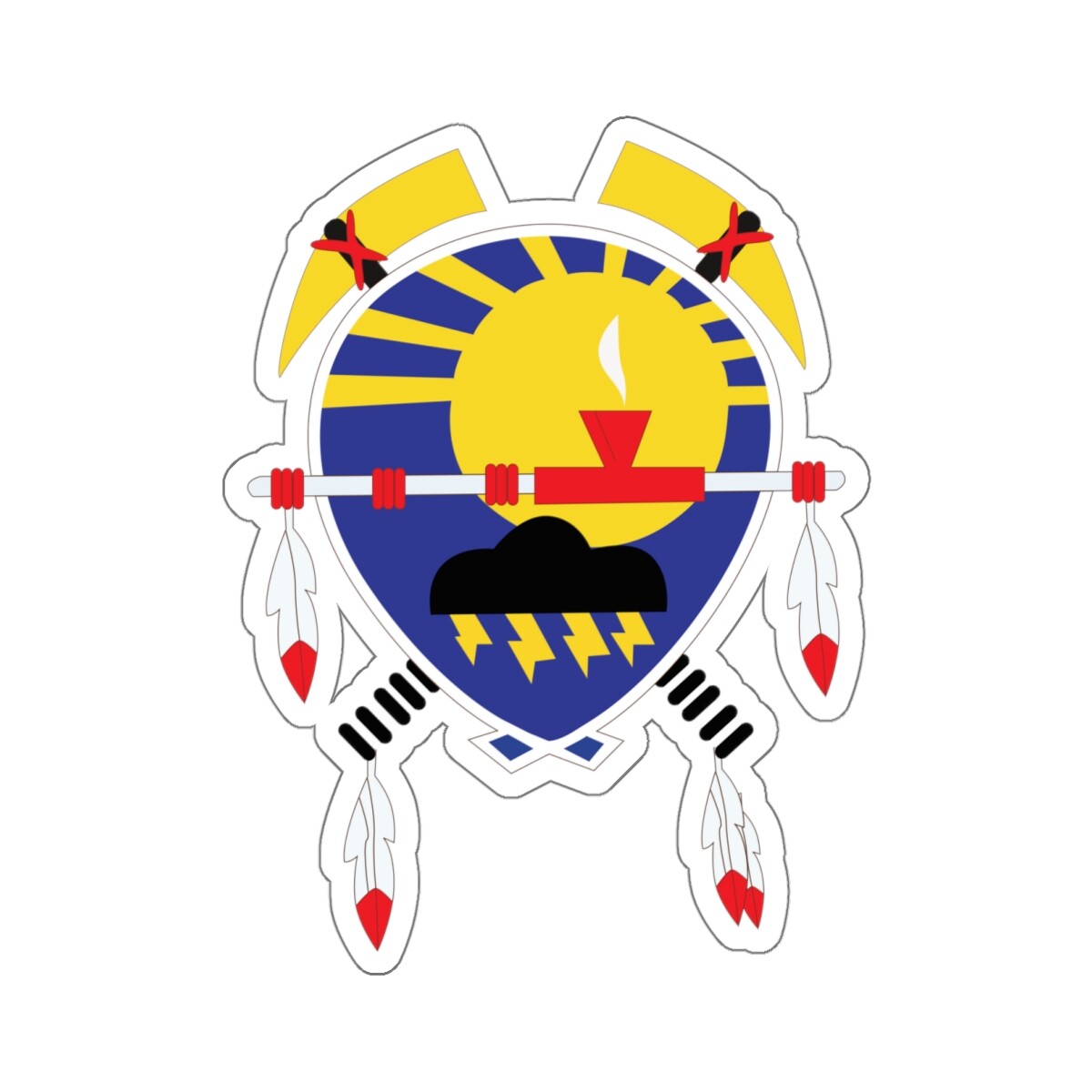 Kiss-Cut Stickers – 451st Fighter-Day Squadron wo Txt X 300