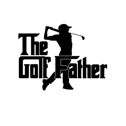 Funny Golf Dad Pun Decal Sticker for Car Home Wall Door Window The Golf Father