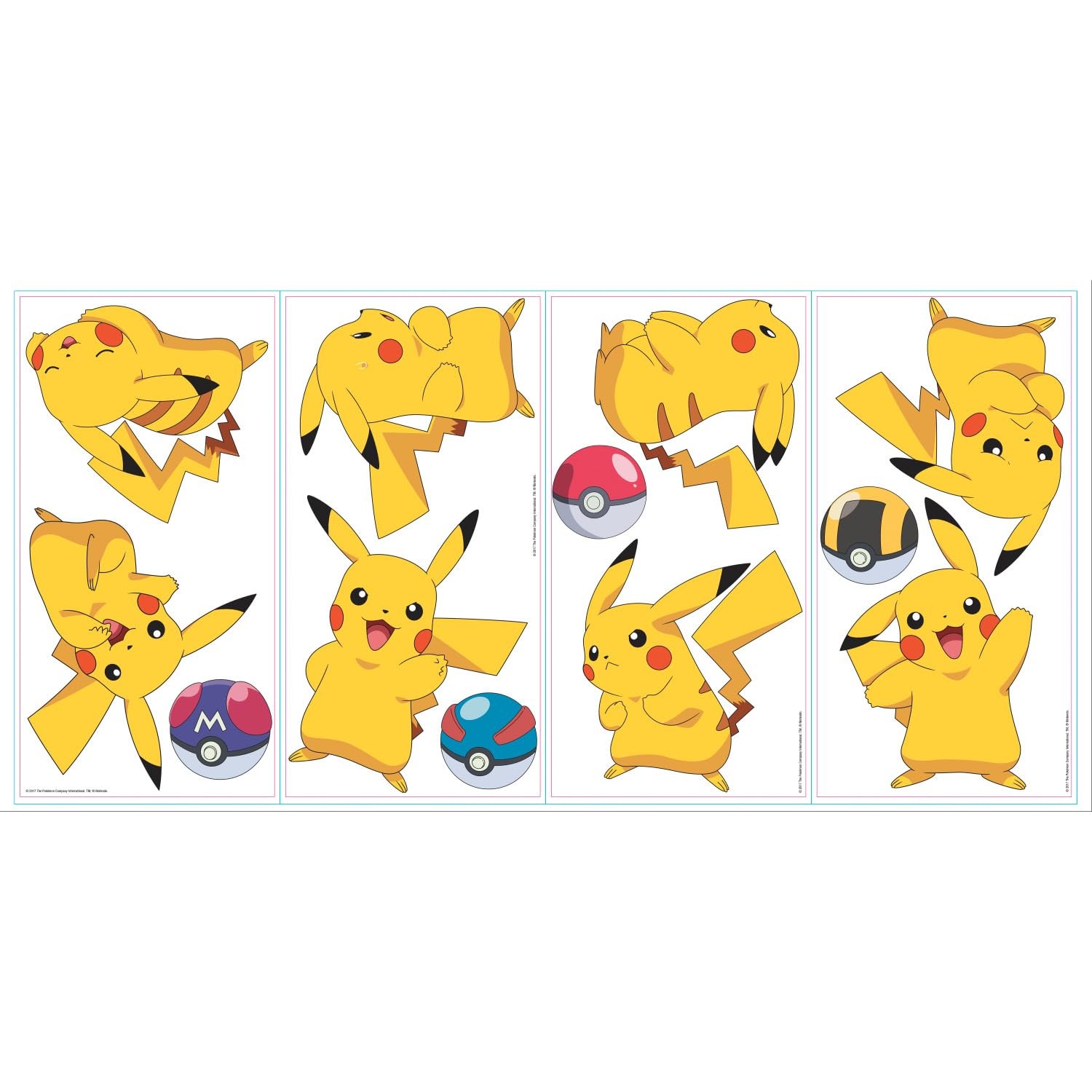 RMK3596SCS Pokemon Pikachu Peel and Stick Wall Decals